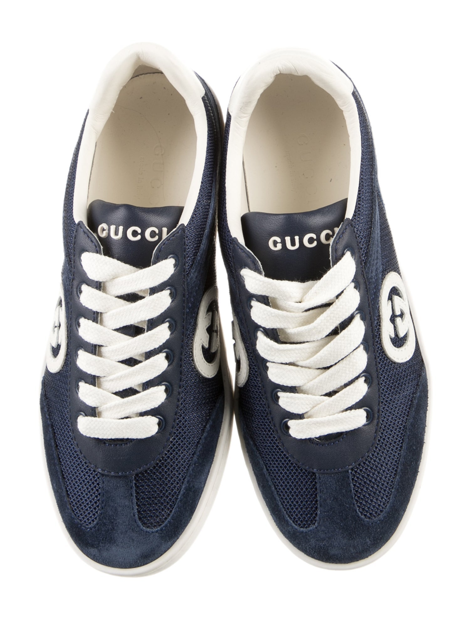 Gucci Suede Accent Sneakers w/Tags