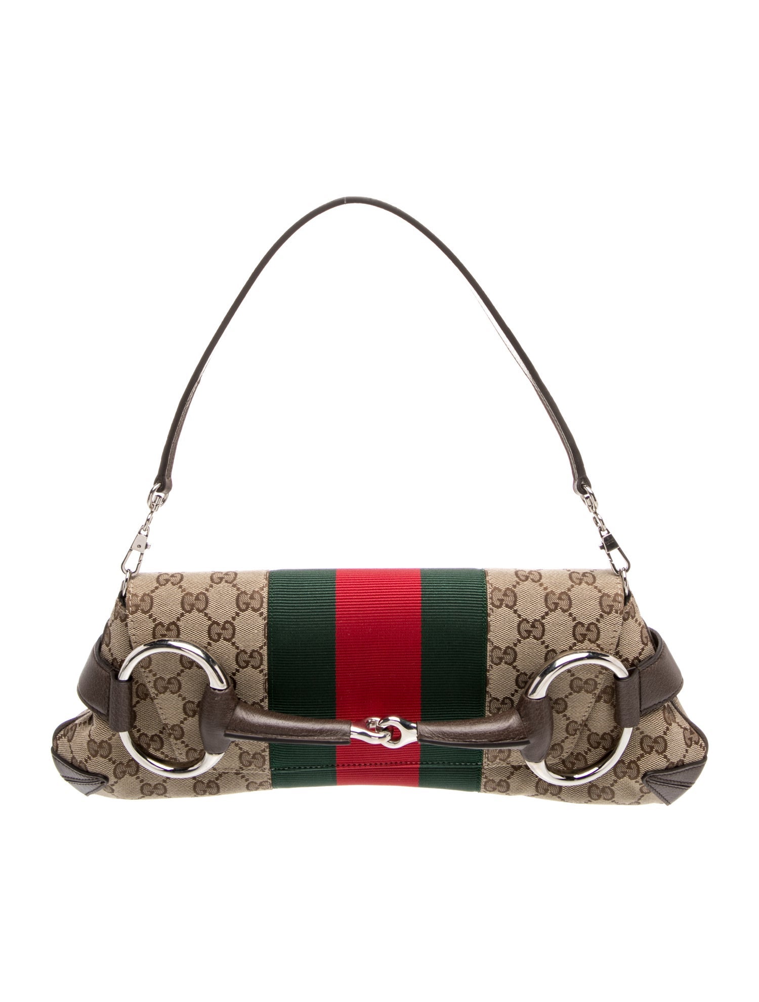 Gucci GG Canvas Horsebit Chain Medium