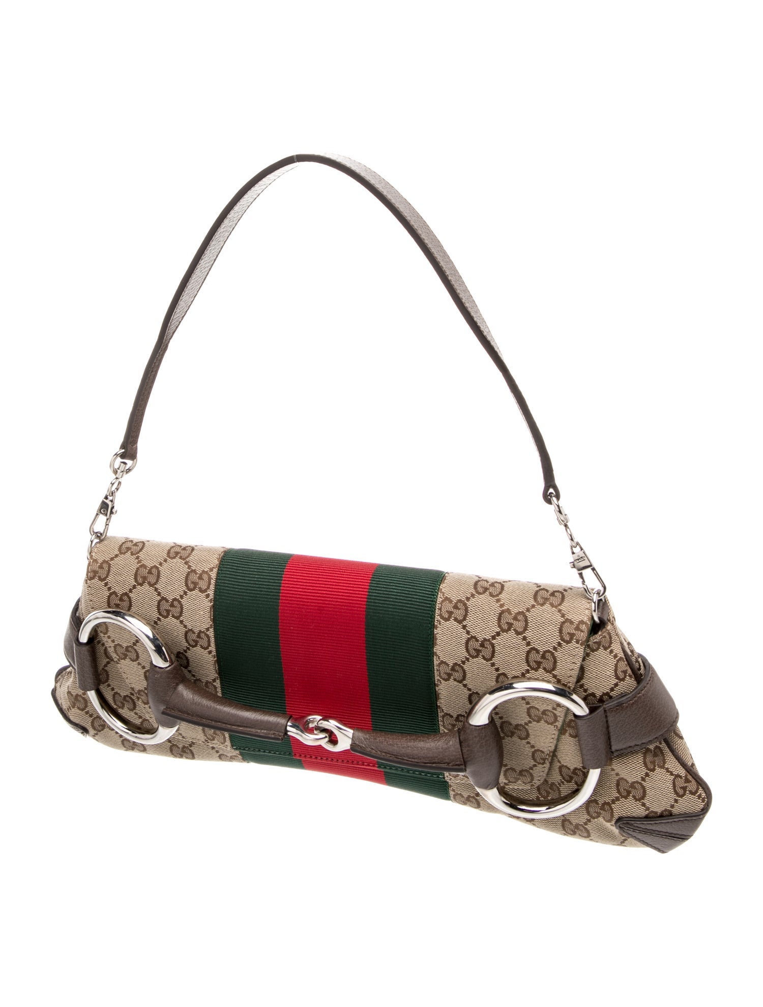 Gucci GG Canvas Horsebit Chain Medium