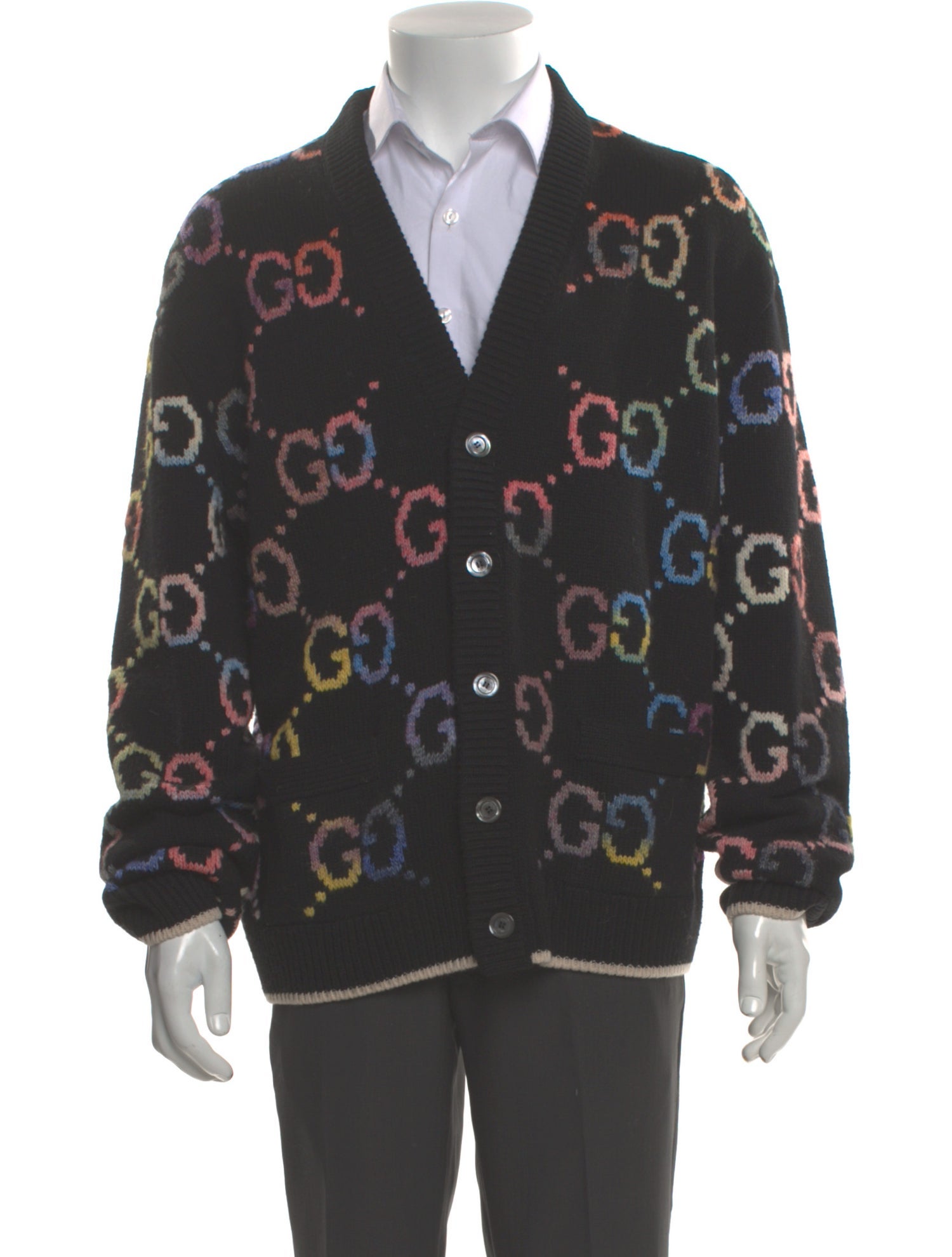 Gucci GG Logo Wool Cardigan