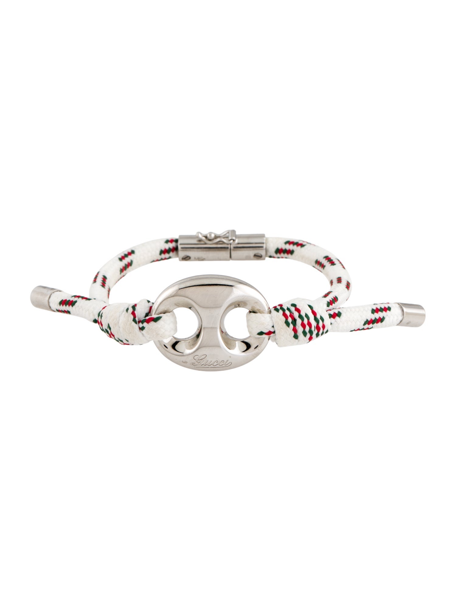 Gucci Marina Chain Fabric Wrap Bracelet