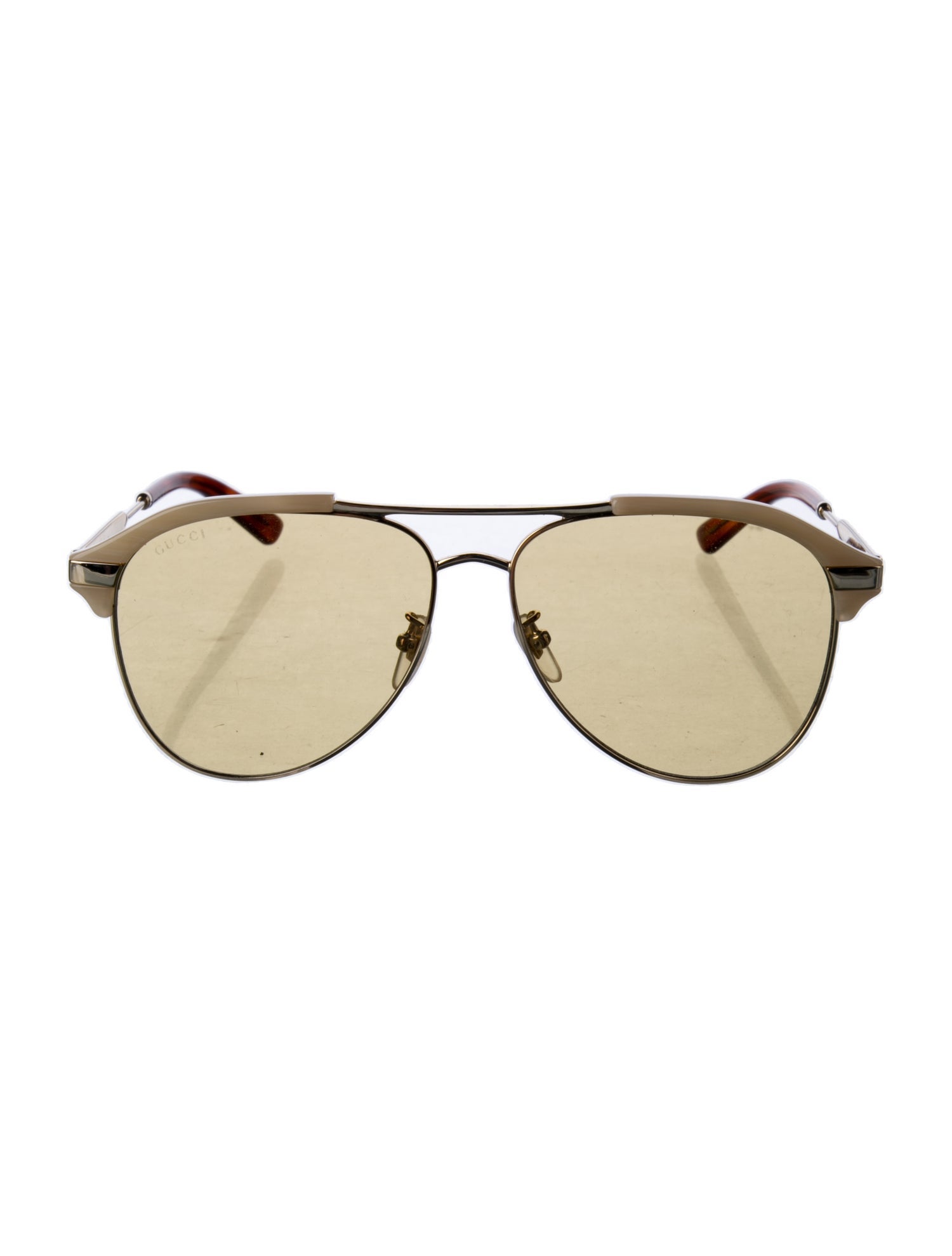 Gucci Interlocking G Logo Aviator Sunglasses