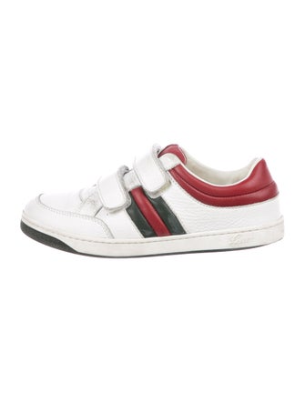 Gucci Boys' Leather Web-Trimmed Sneakers