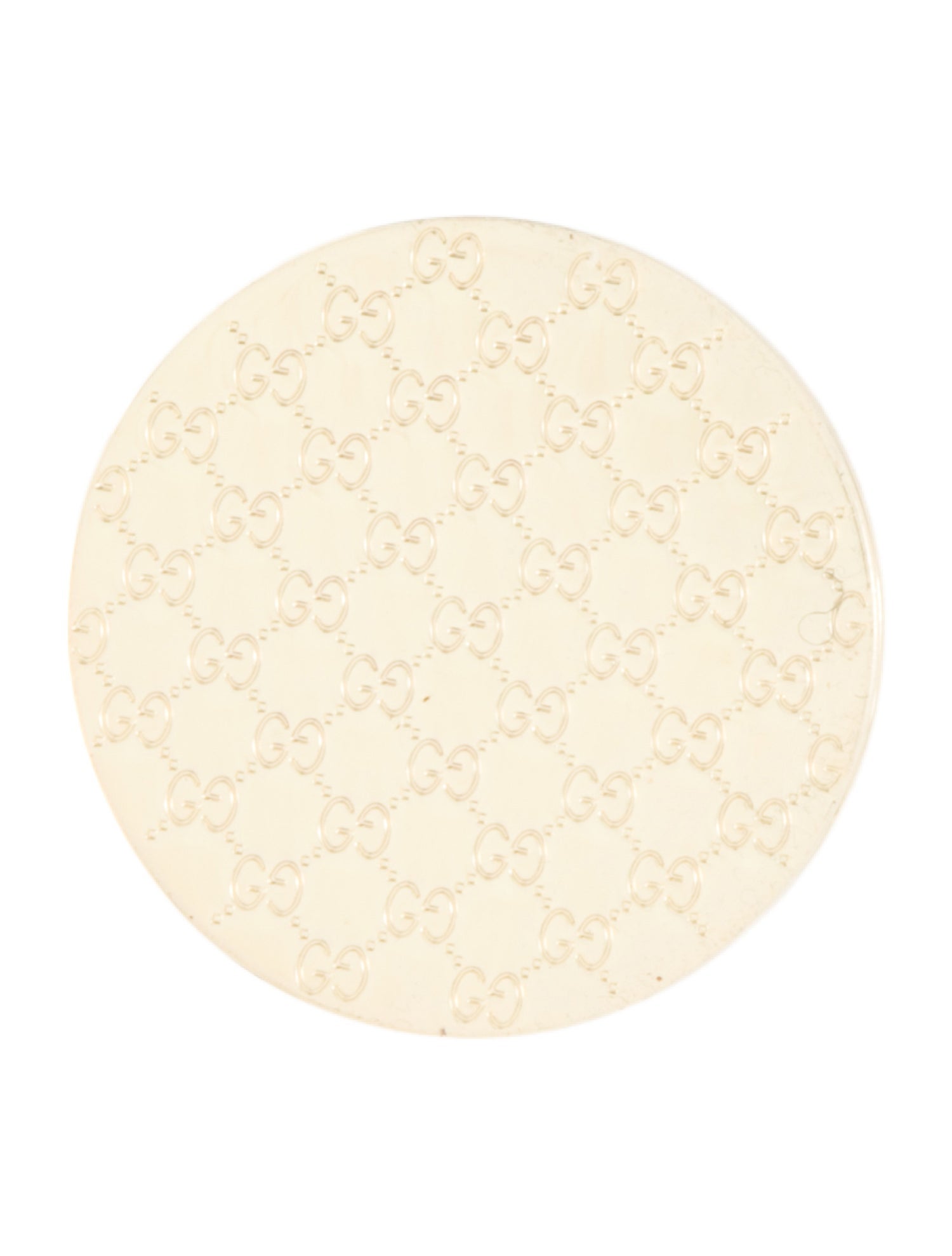 Gucci Engraved Metal Compact Mirror