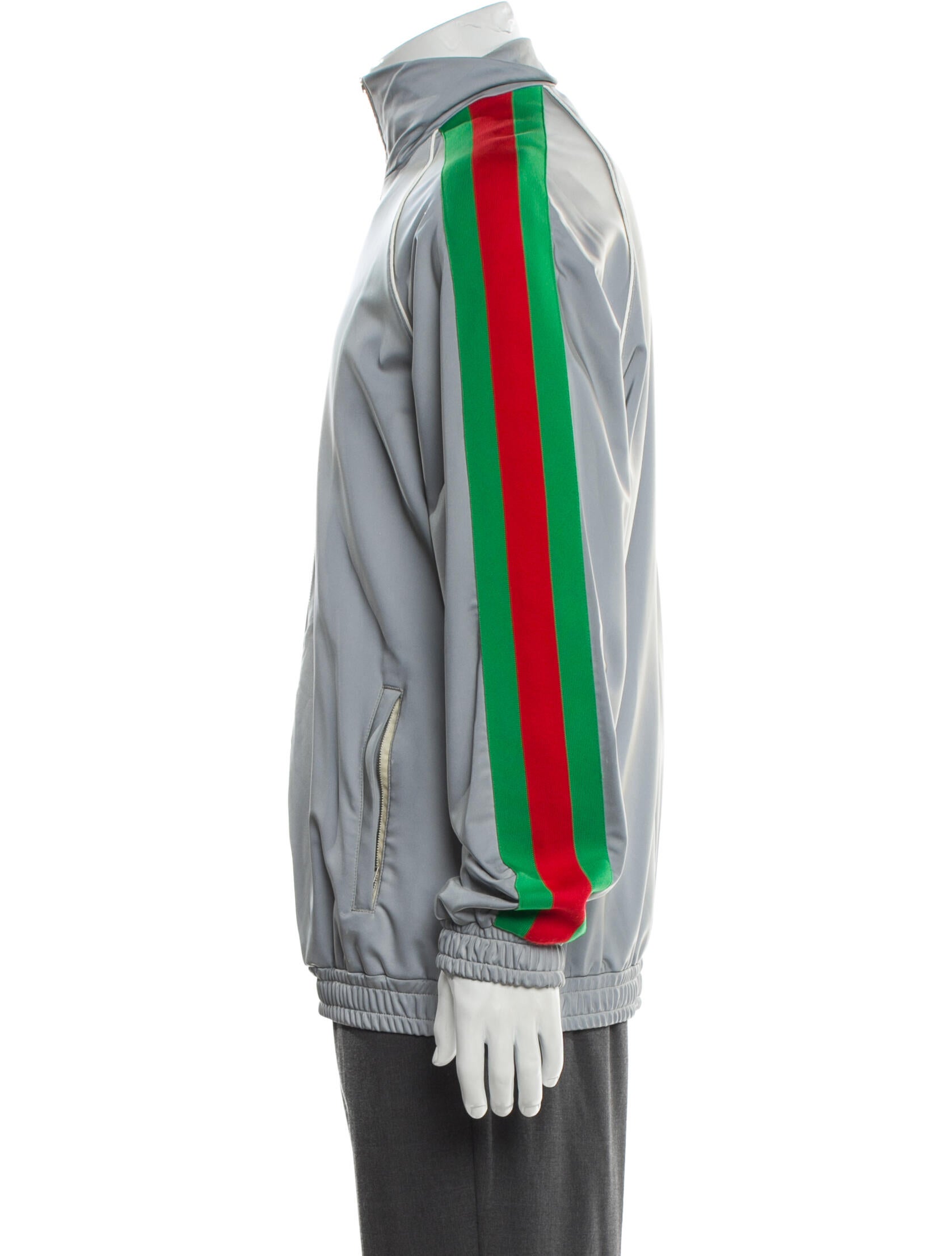 Gucci Web Accent Striped Windbreaker