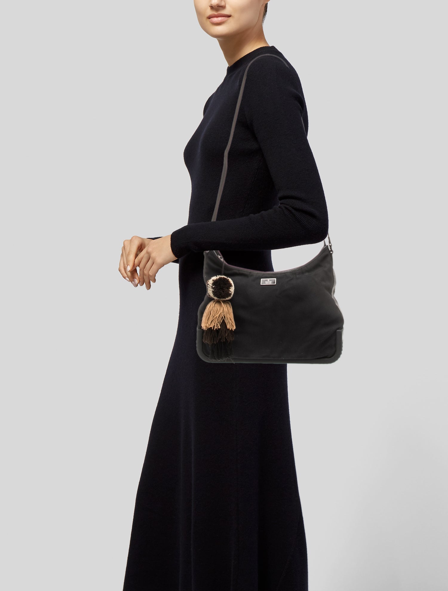 Gucci Nylon Nylon Shoulder Bag Small