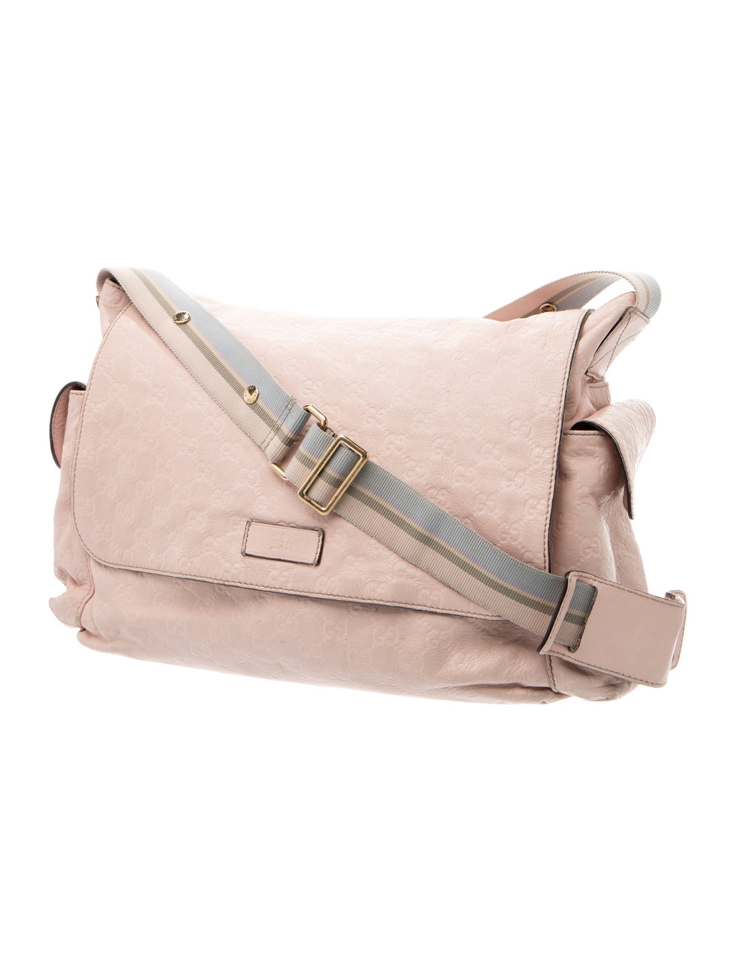 Gucci GG Embossed Leather Diaper Bag