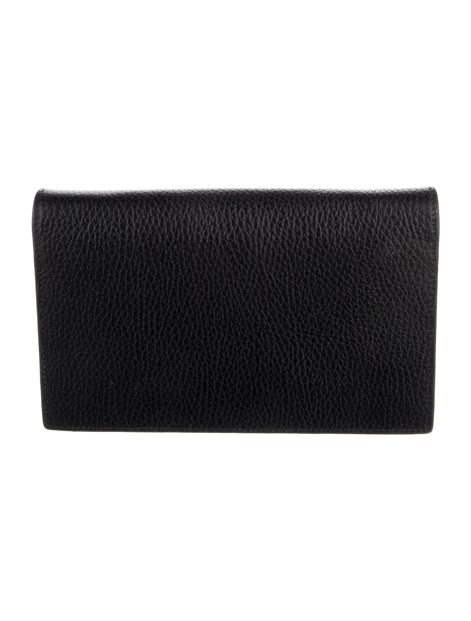Gucci Leather Interlocking G Chain Wallet