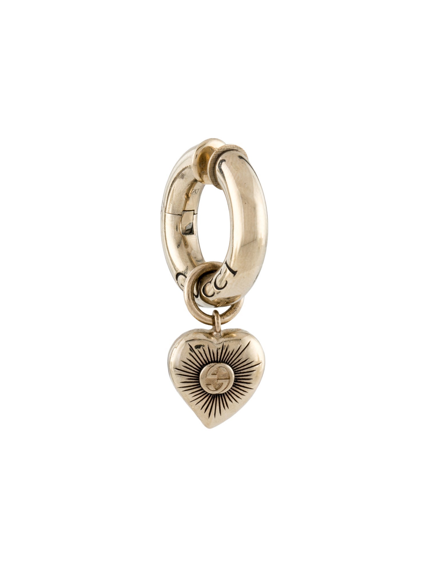 Gucci Logo Heart Single Ear Cuff