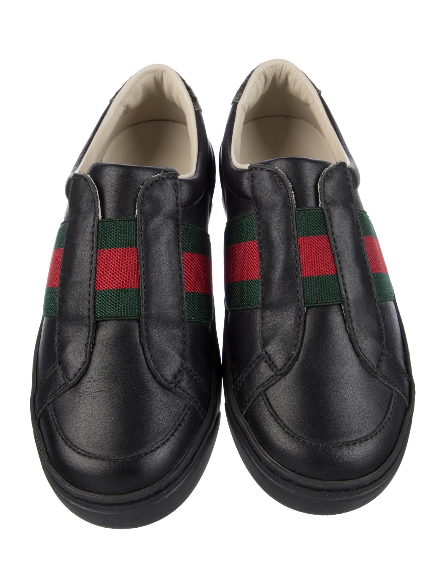 Gucci Boys Leather Low Top Sneaker