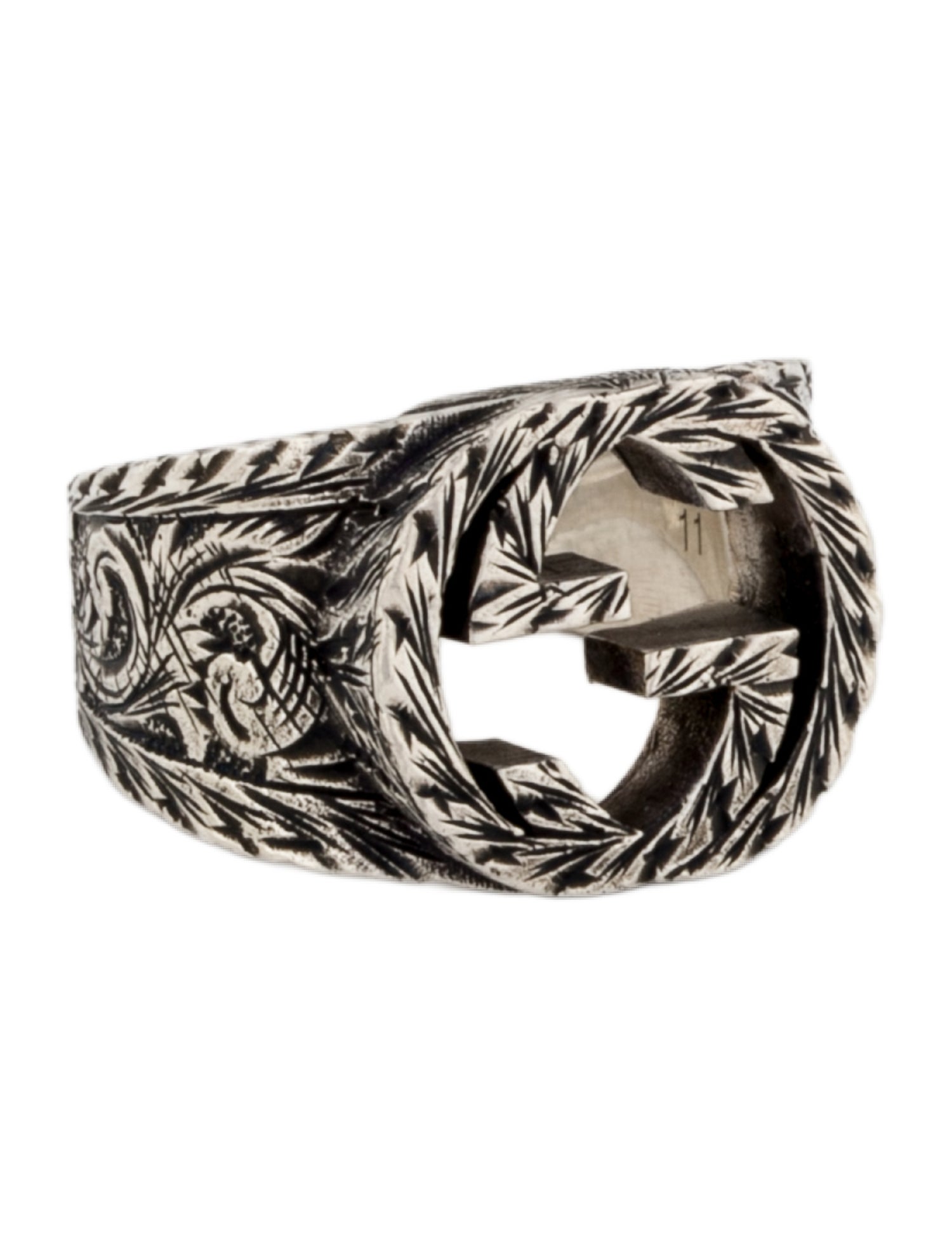Gucci Interlocking GG Paisley Ring