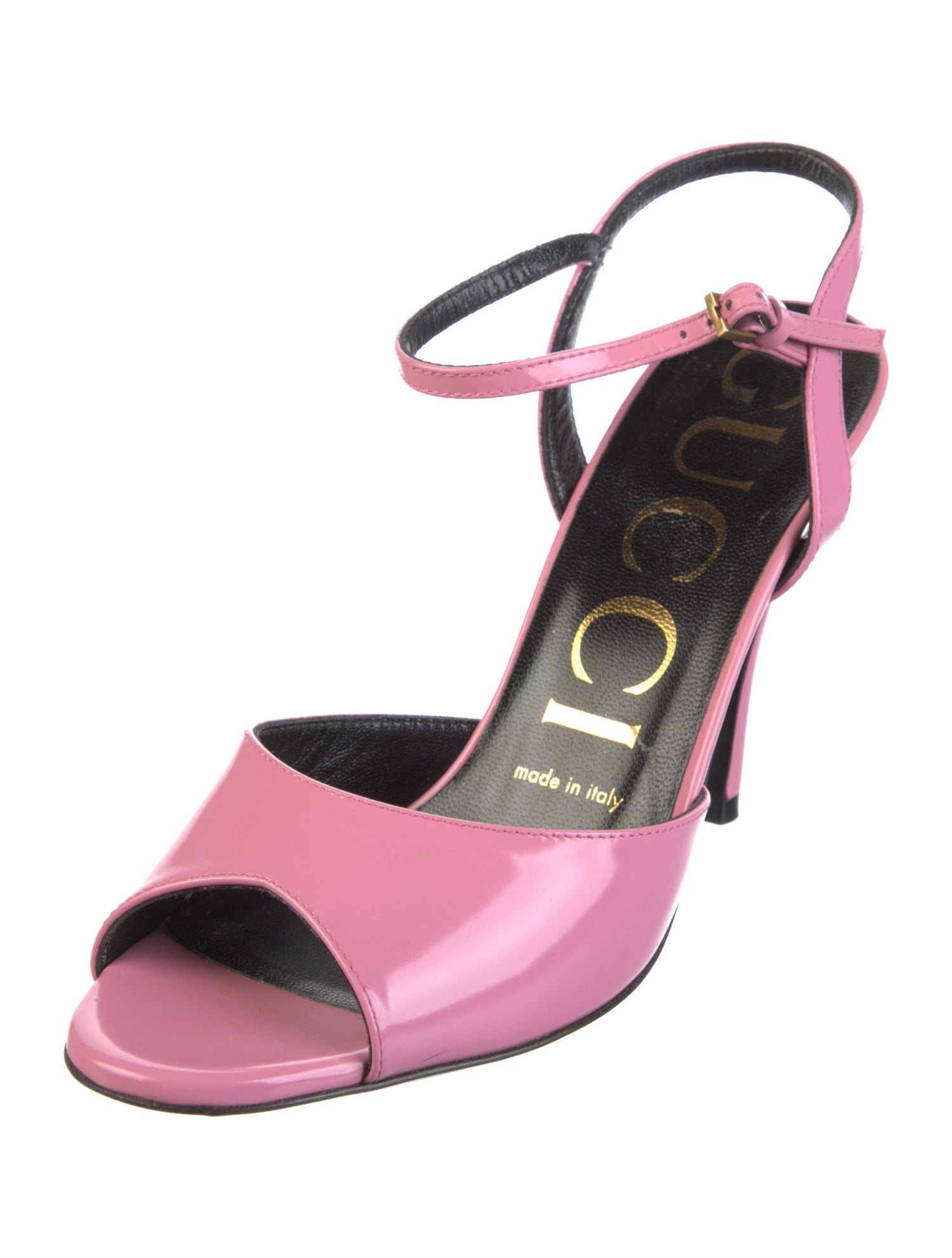 Gucci Patent Leather Slingback Pumps