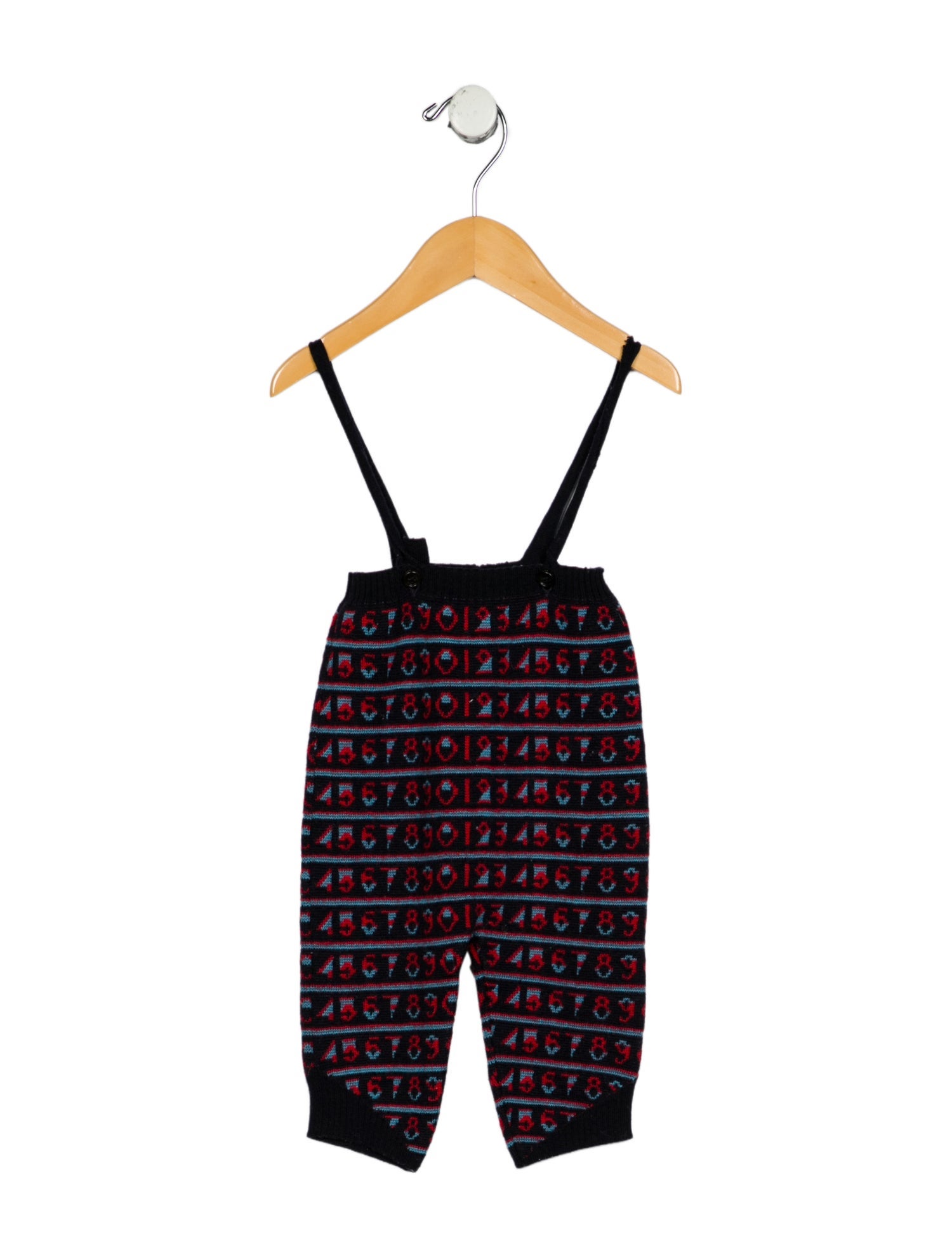 Gucci Infant Boys Wool Patterned Suspenders