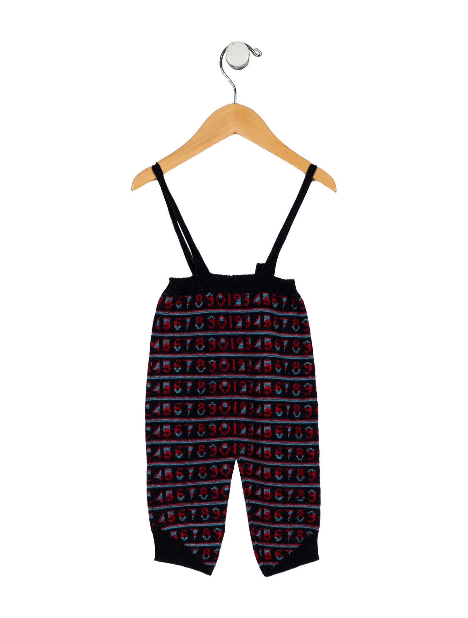 Gucci Infant Boys Wool Patterned Suspenders