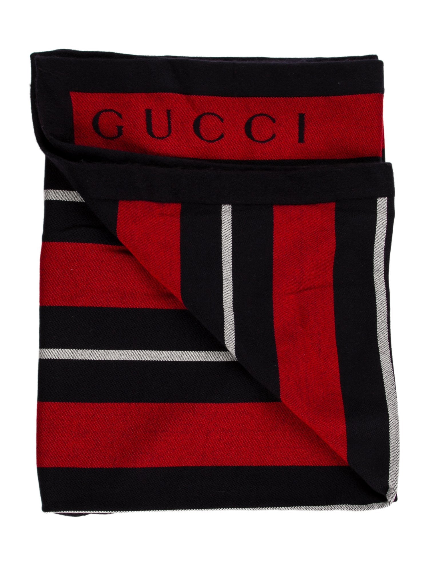 Gucci Plaid Web Throw Blanket