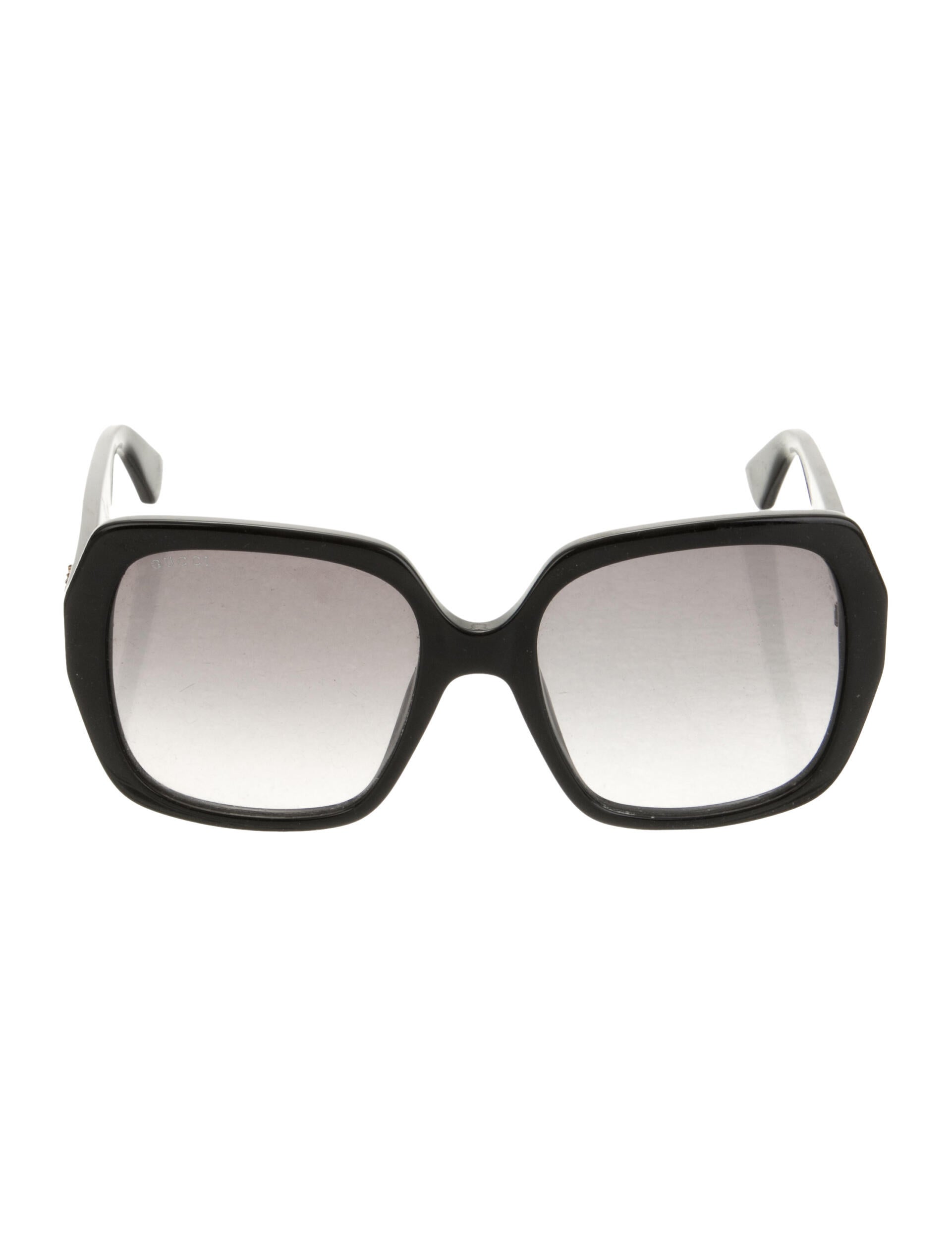 Gucci Interlocking G Logo Square Sunglasses