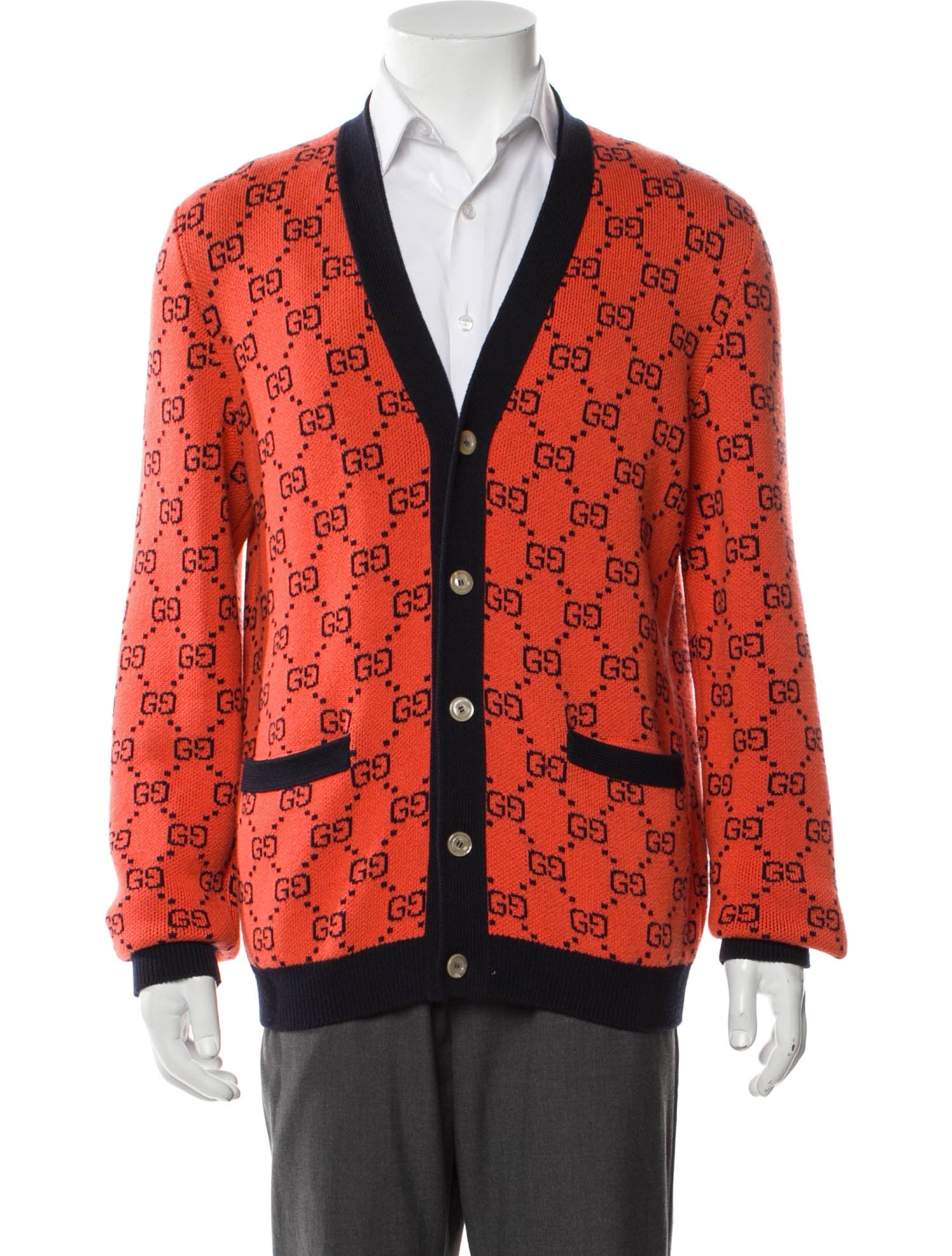 Gucci 2021 GG Logo Cardigan