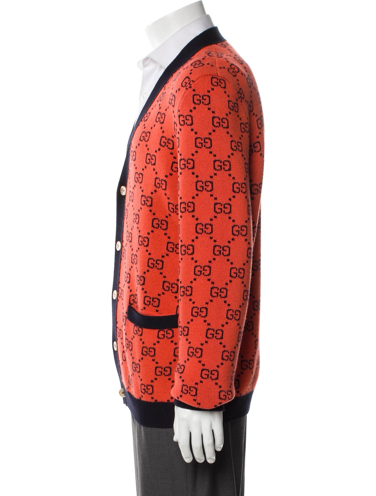 Gucci 2021 GG Logo Cardigan