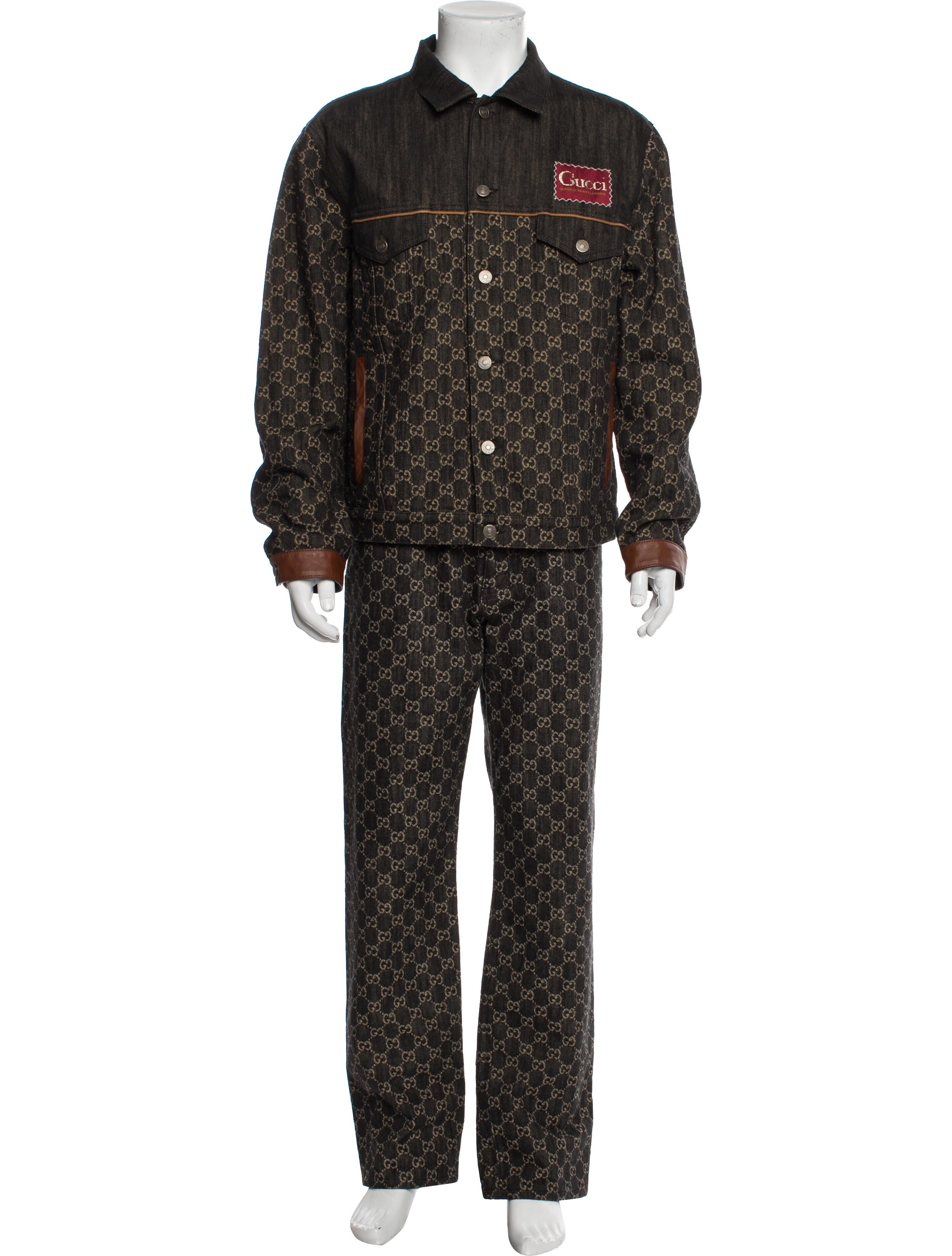 Gucci 2022 GG Logo Trucker Jacket