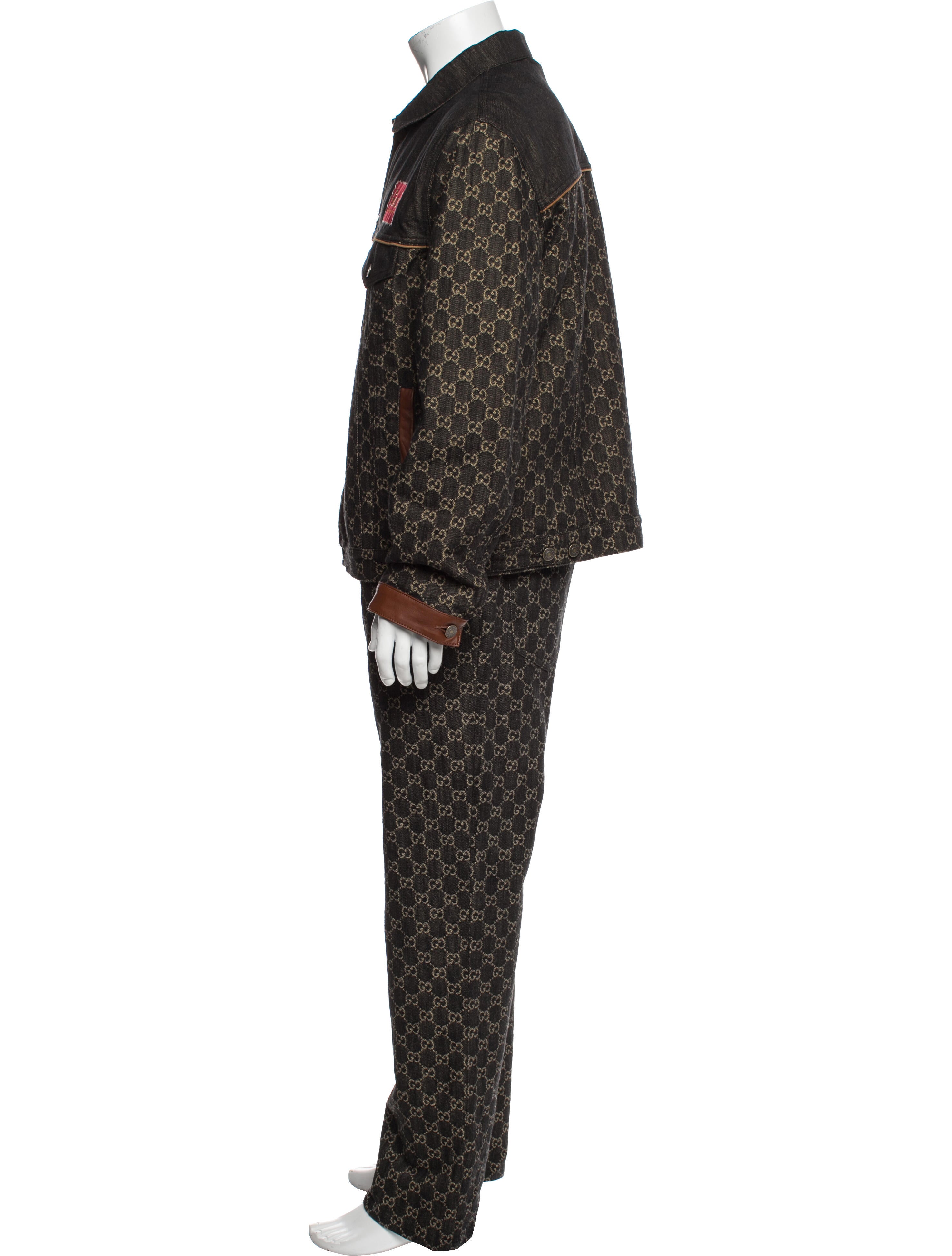 Gucci 2022 GG Logo Trucker Jacket