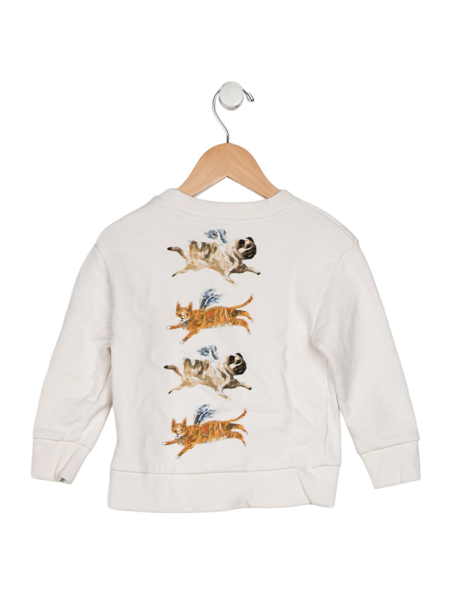 Gucci Cotton neutral and black patterned casual sweatshirt