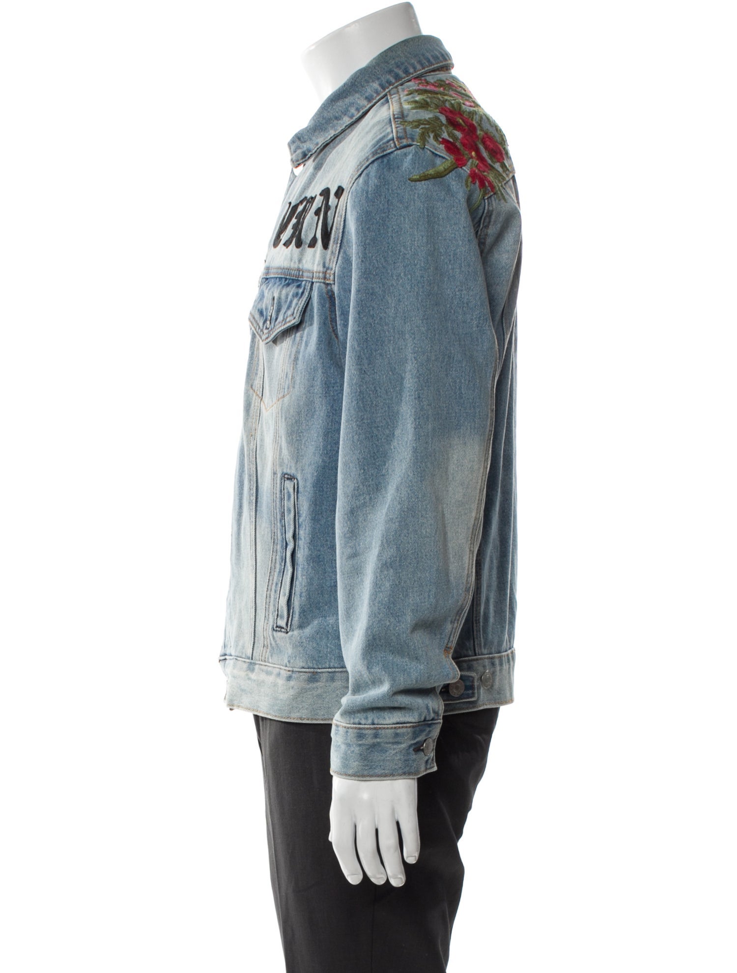 Gucci 2019 Web Accent Denim Jacket