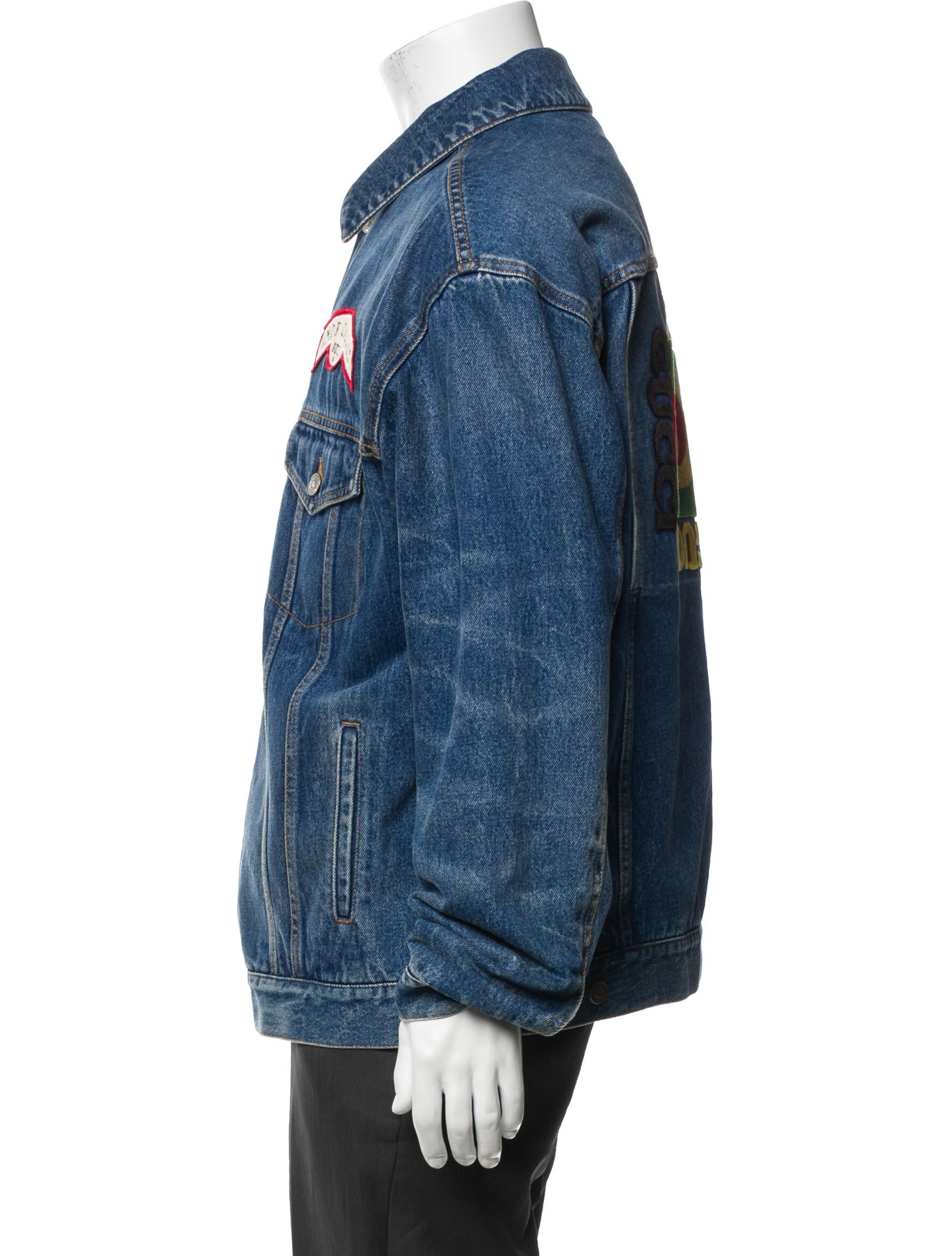 Gucci Web Accent Denim Jacket