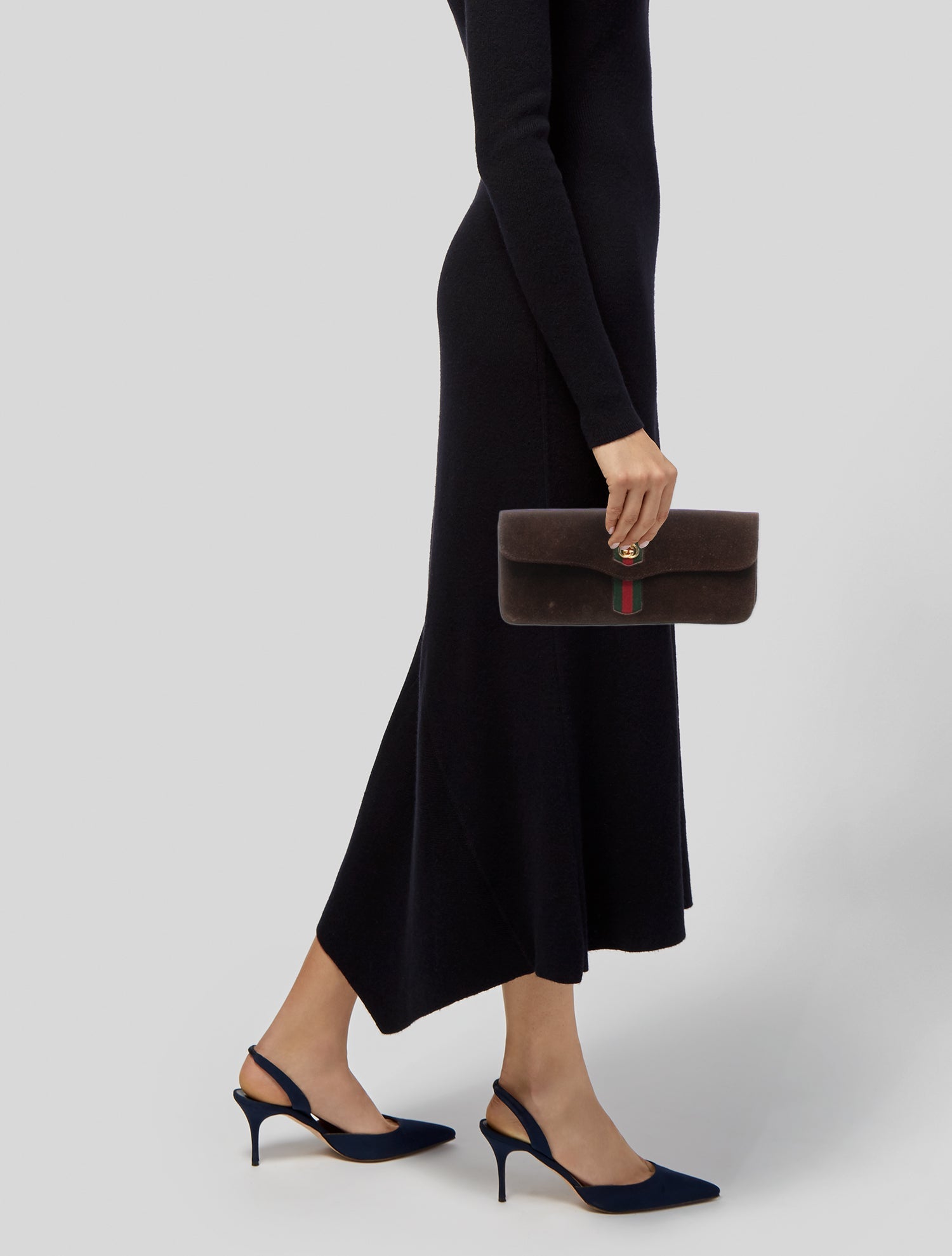Gucci Web Clutch Vintage