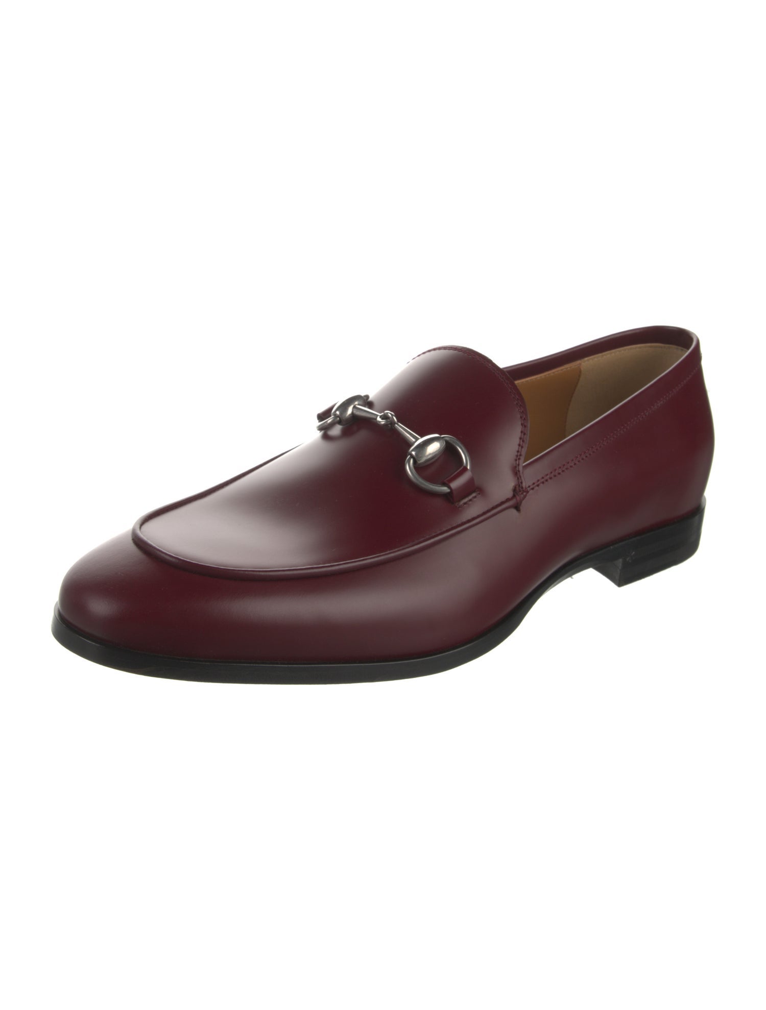 Gucci Horsebit Accent Leather Dress Loafers