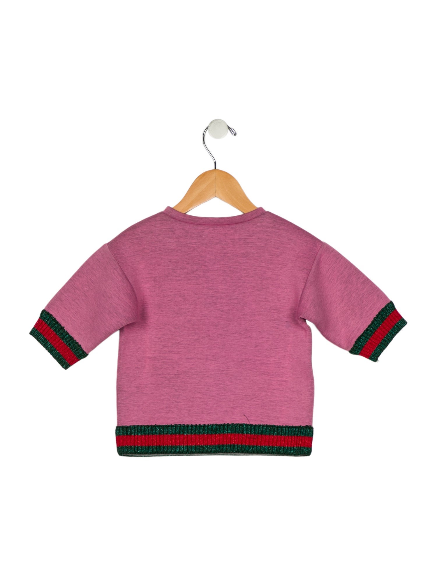 Gucci Cotton pink and multicolor patterned graphic sweatshirt
