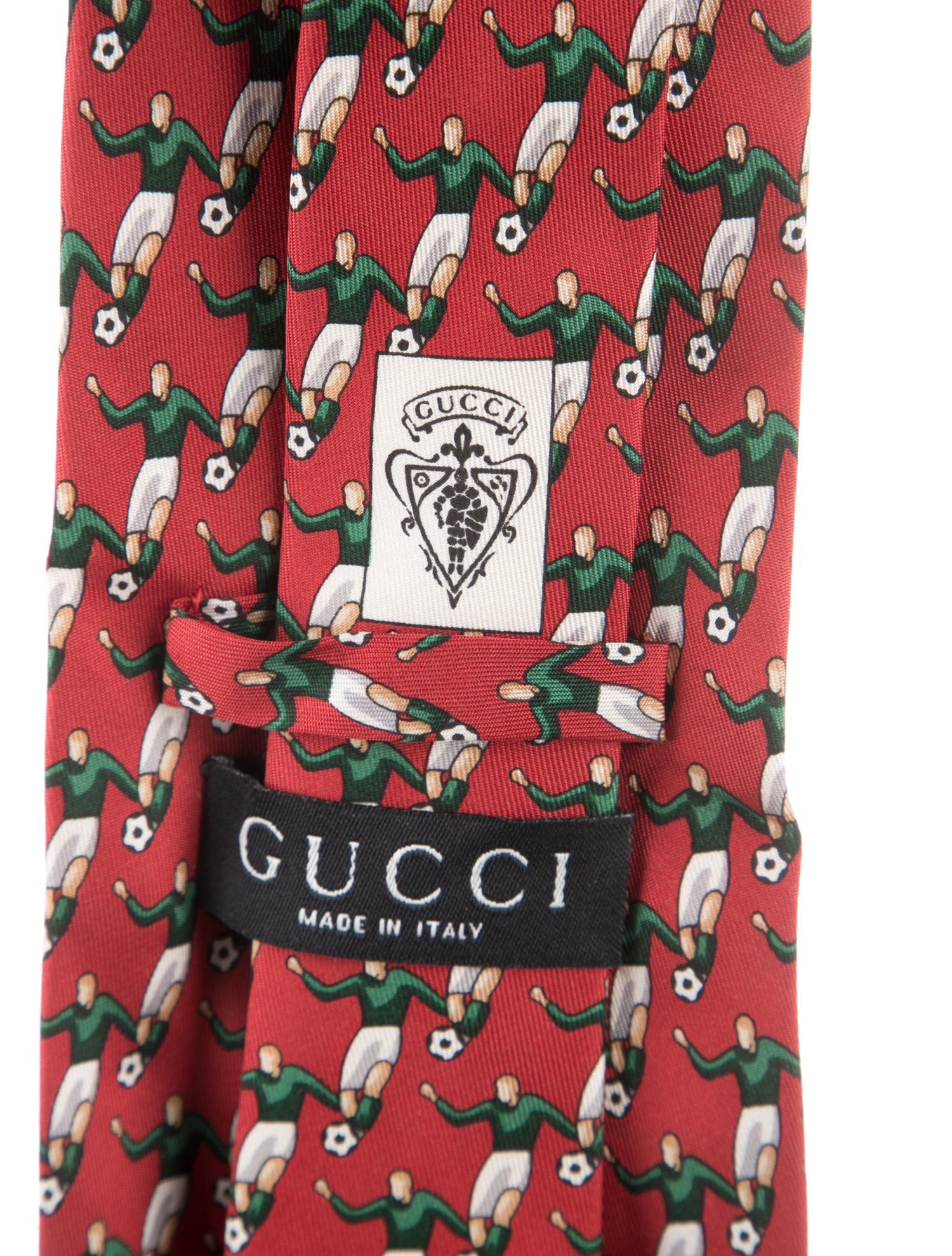 Gucci Silk Soccer Player Tie