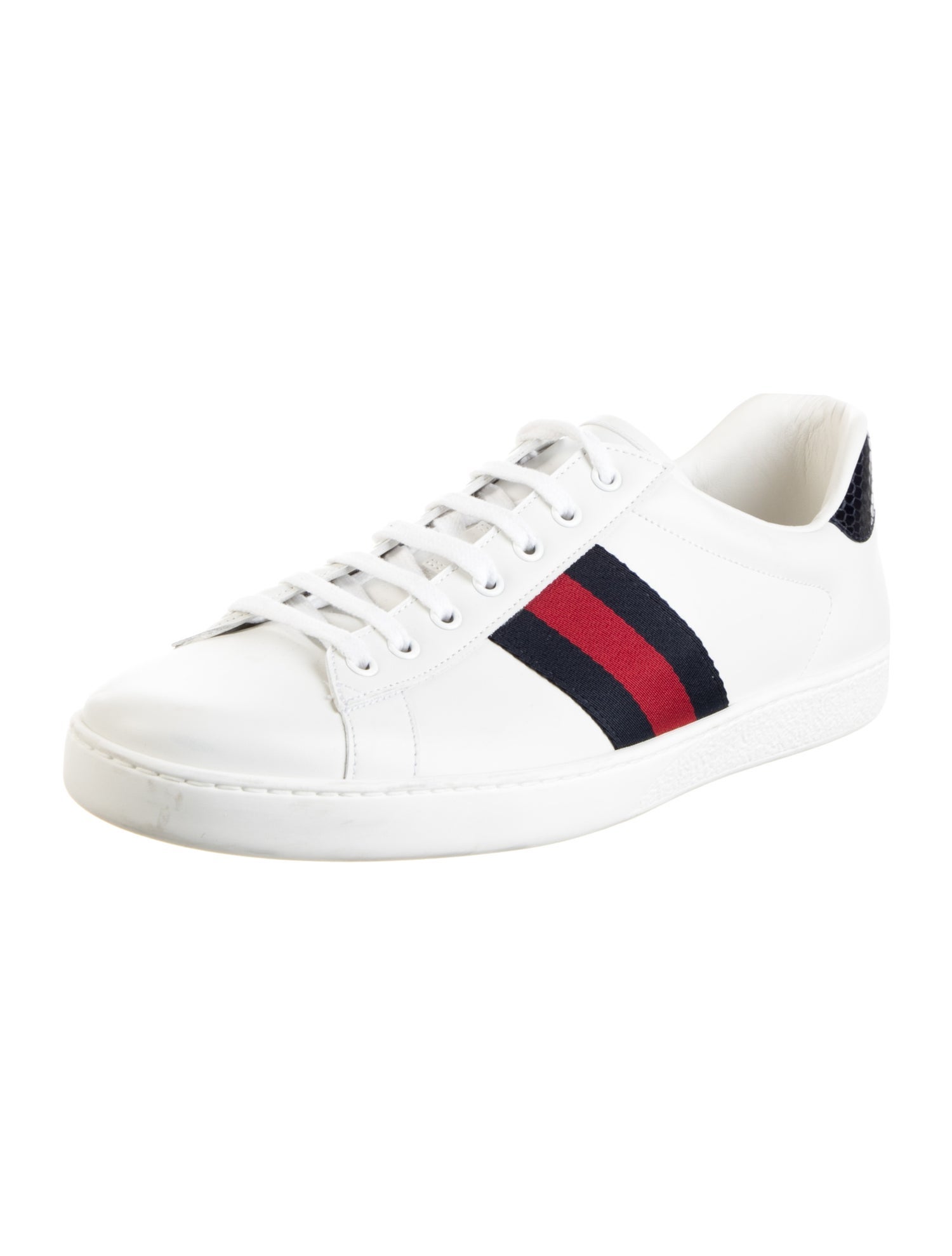 Gucci Sylvie Web Accent Leather Sneakers