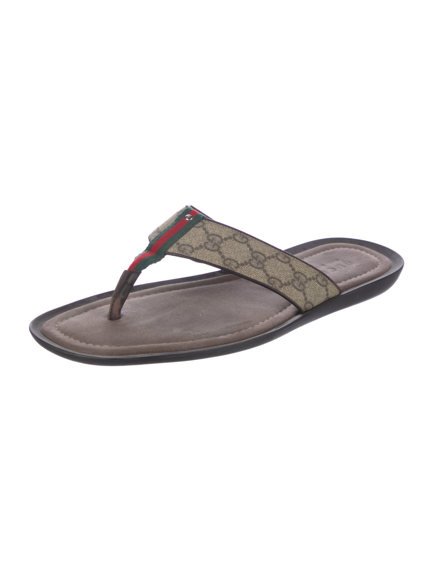 Gucci GG Supreme Flip Flops