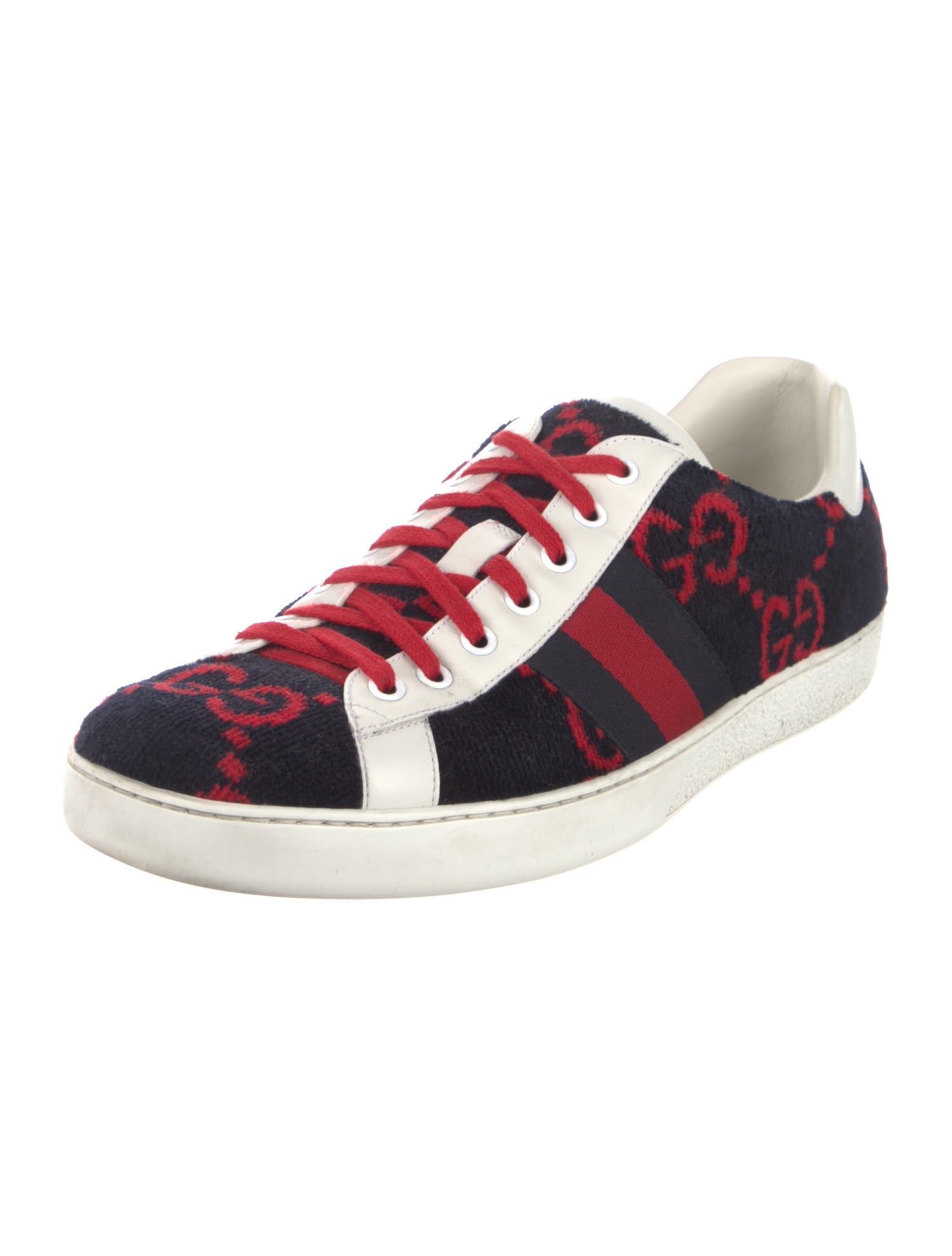 Gucci GG Logo Terry Cloth Sneakers