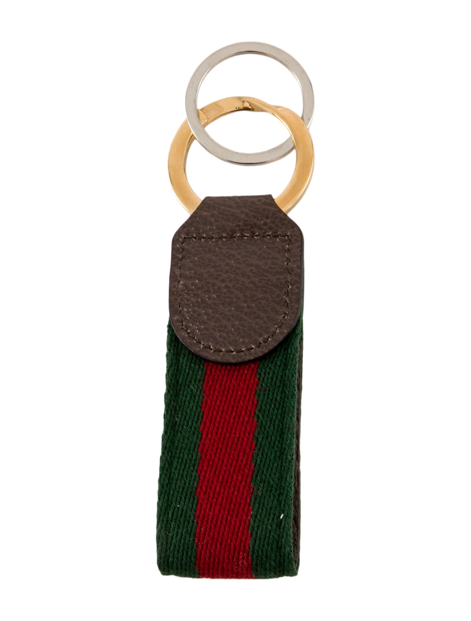 Gucci Double G Grosgrain Ribbon Key Chain