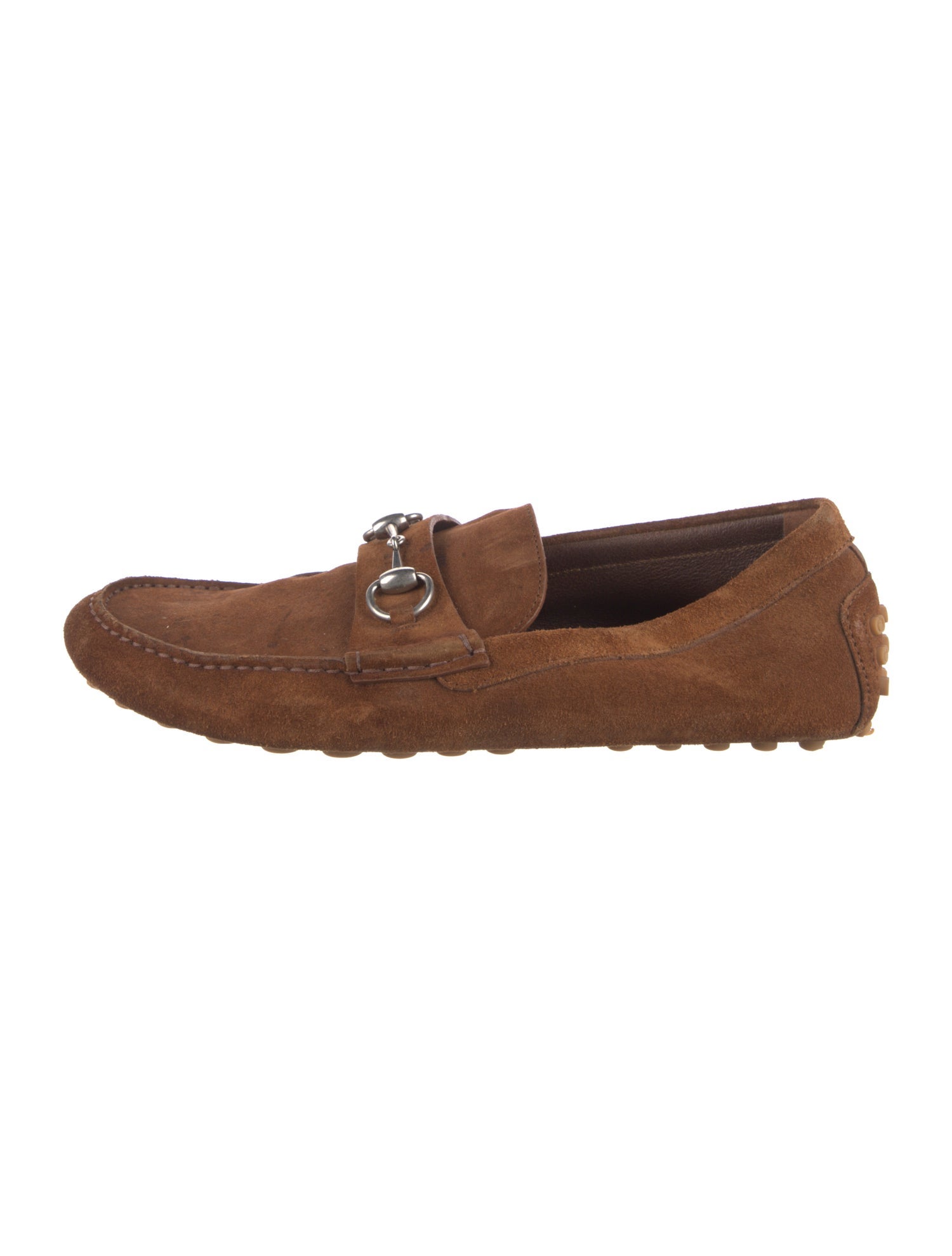 Gucci Horsebit Accent Suede Espadrilles