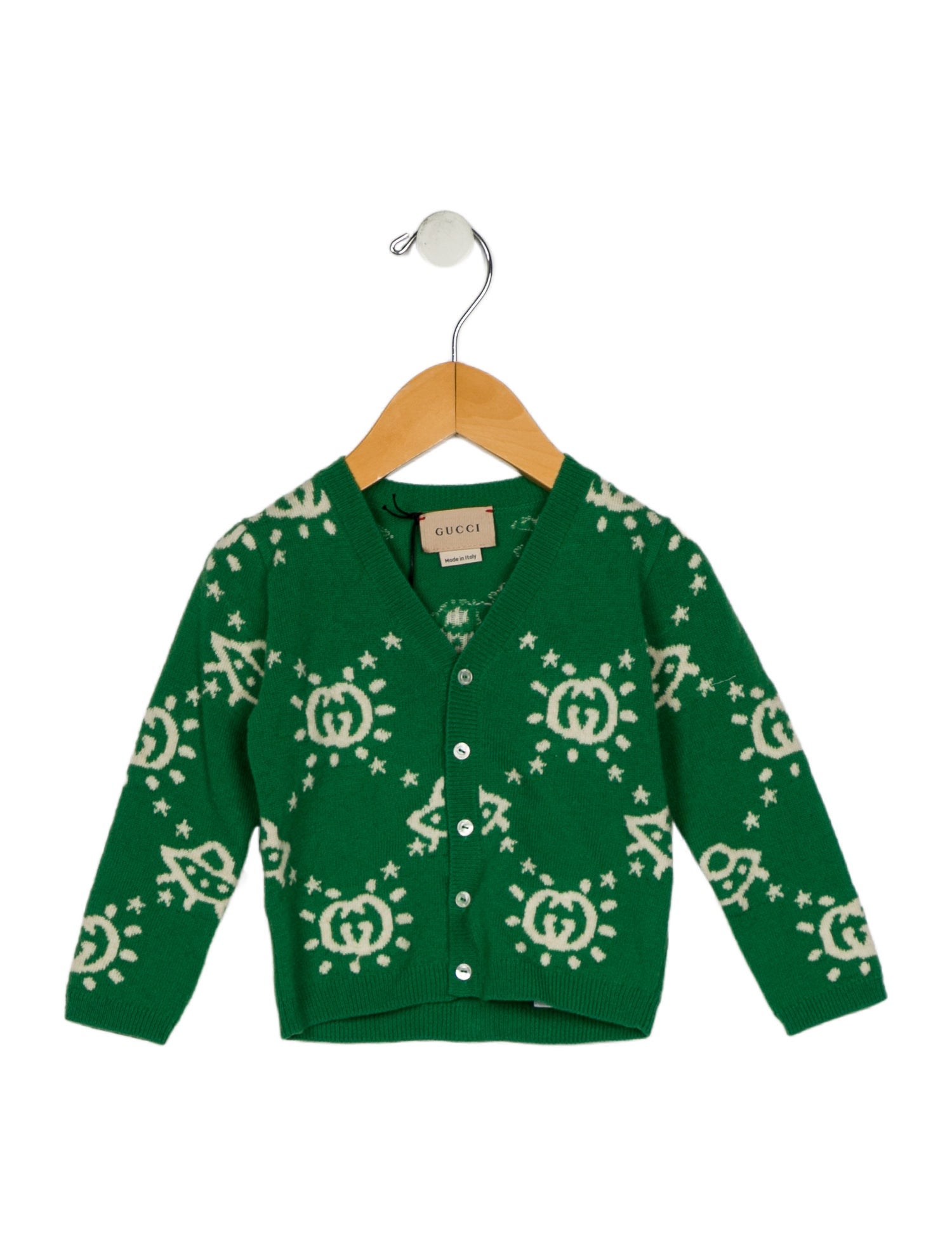 Gucci Kids Wool GG Cardigan w/Tags