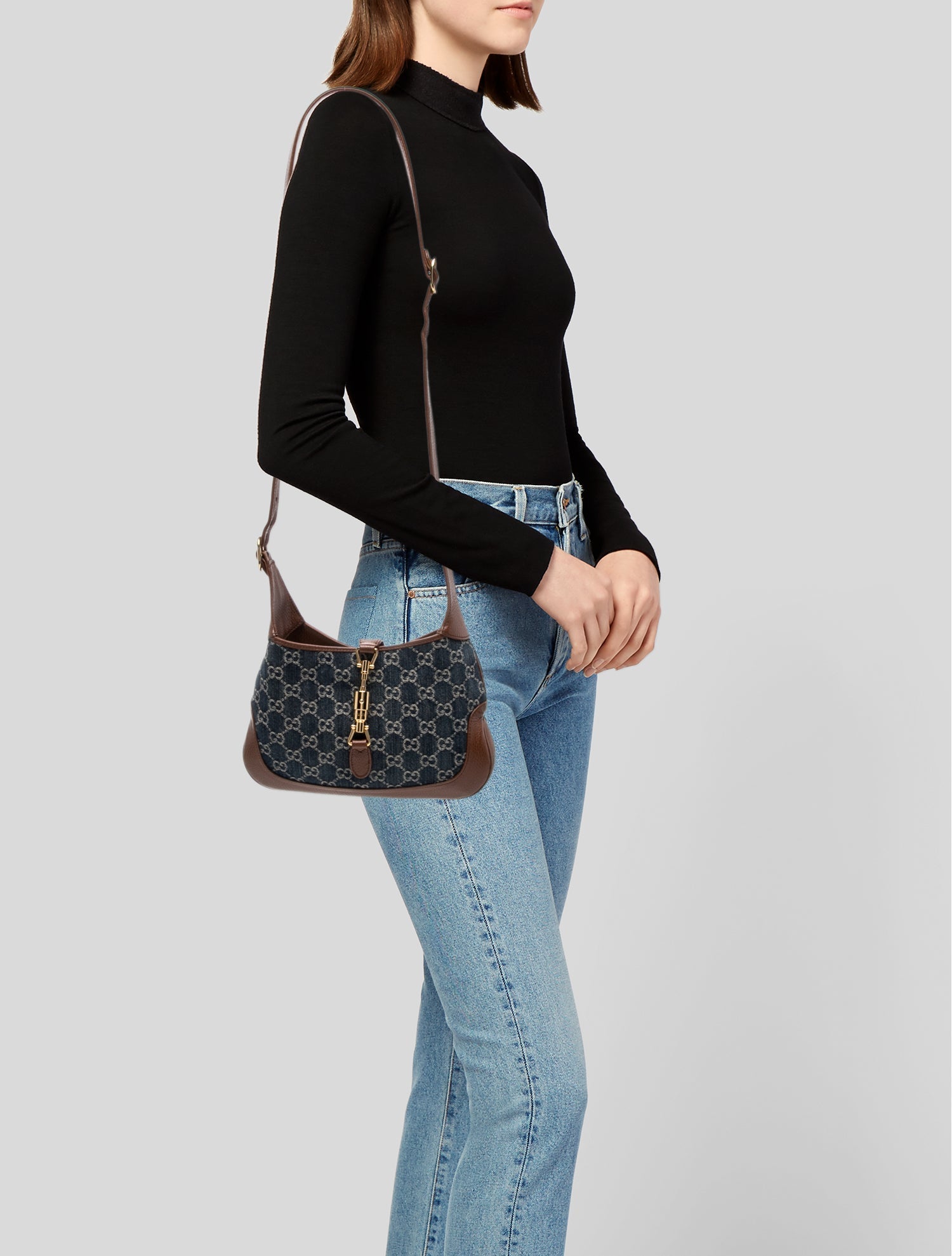 Gucci GG Denim Jackie 1961 Small