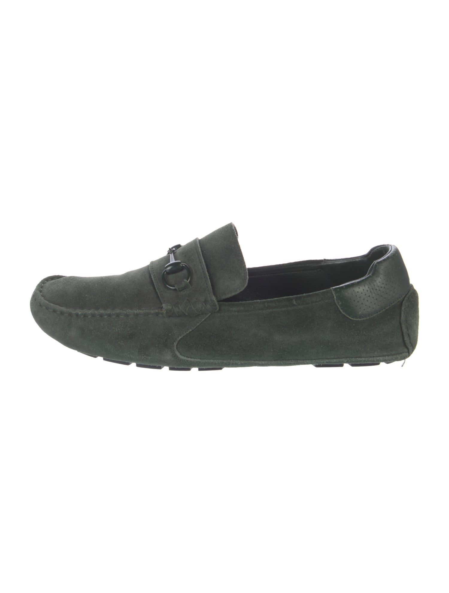 Gucci Horsebit Accent Suede Drivers