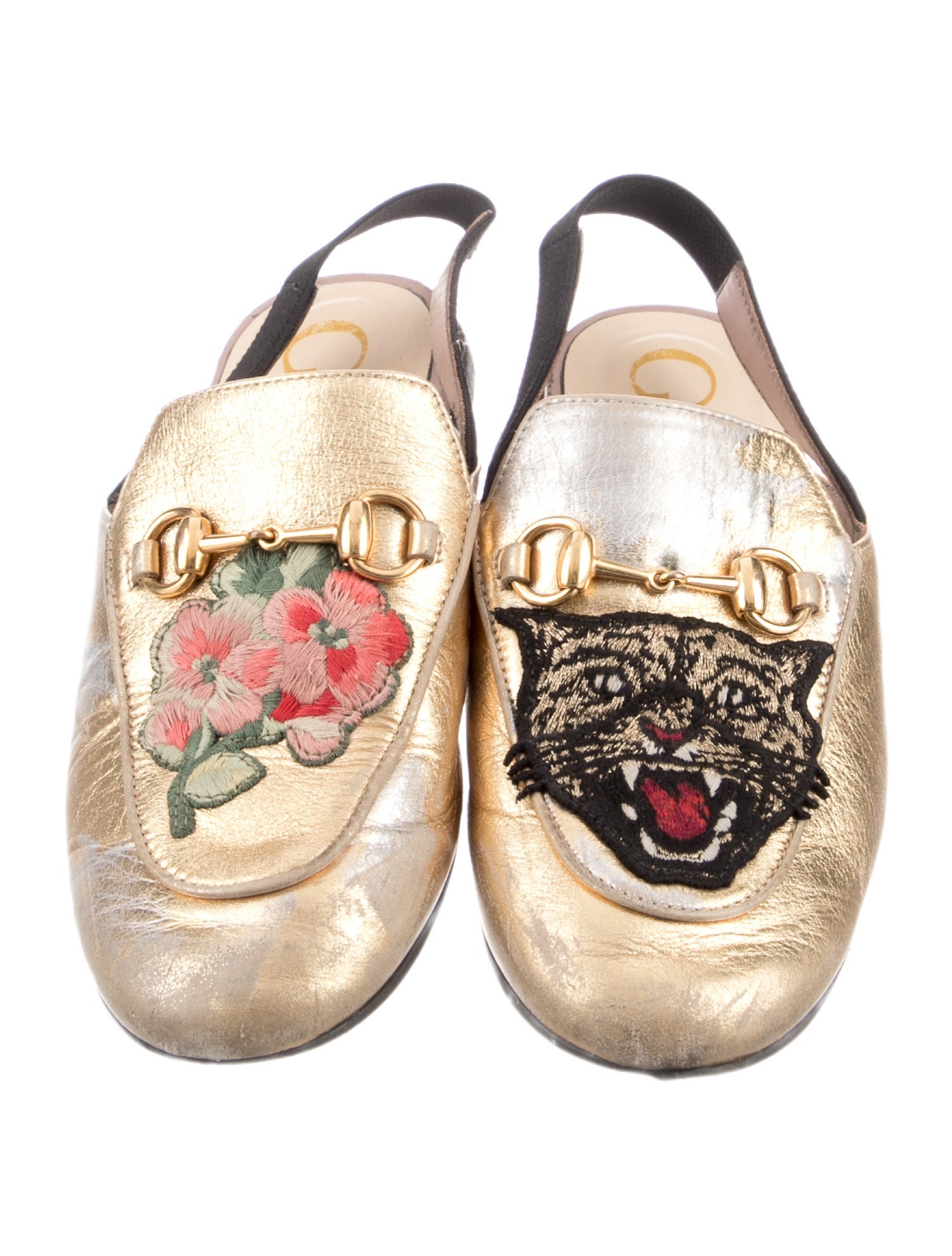 Gucci 7Y GIRLS sling back mules