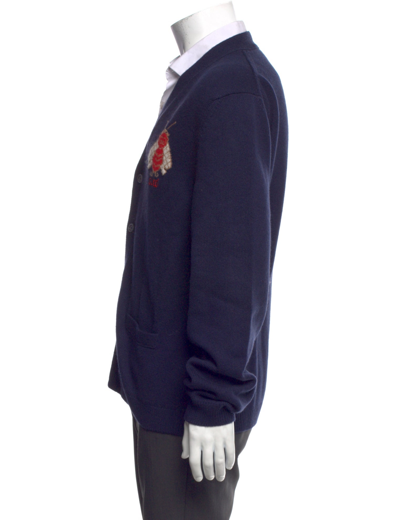 Gucci Bee Accent Cashmere Cardigan w/ Tags