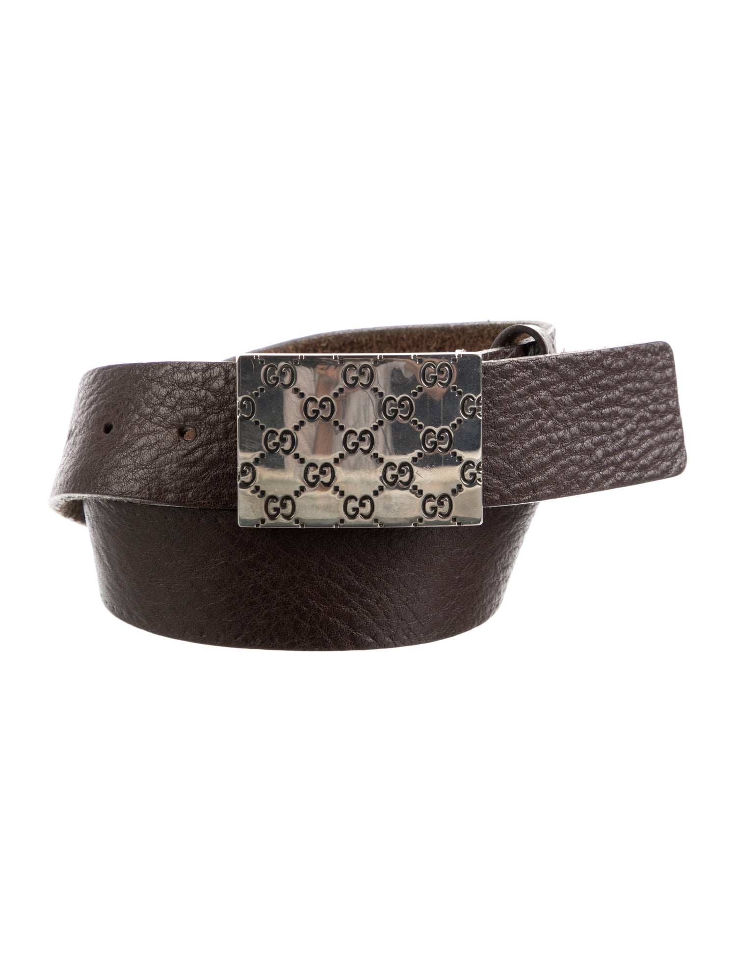 Gucci GG Logo Leather Waist Belt