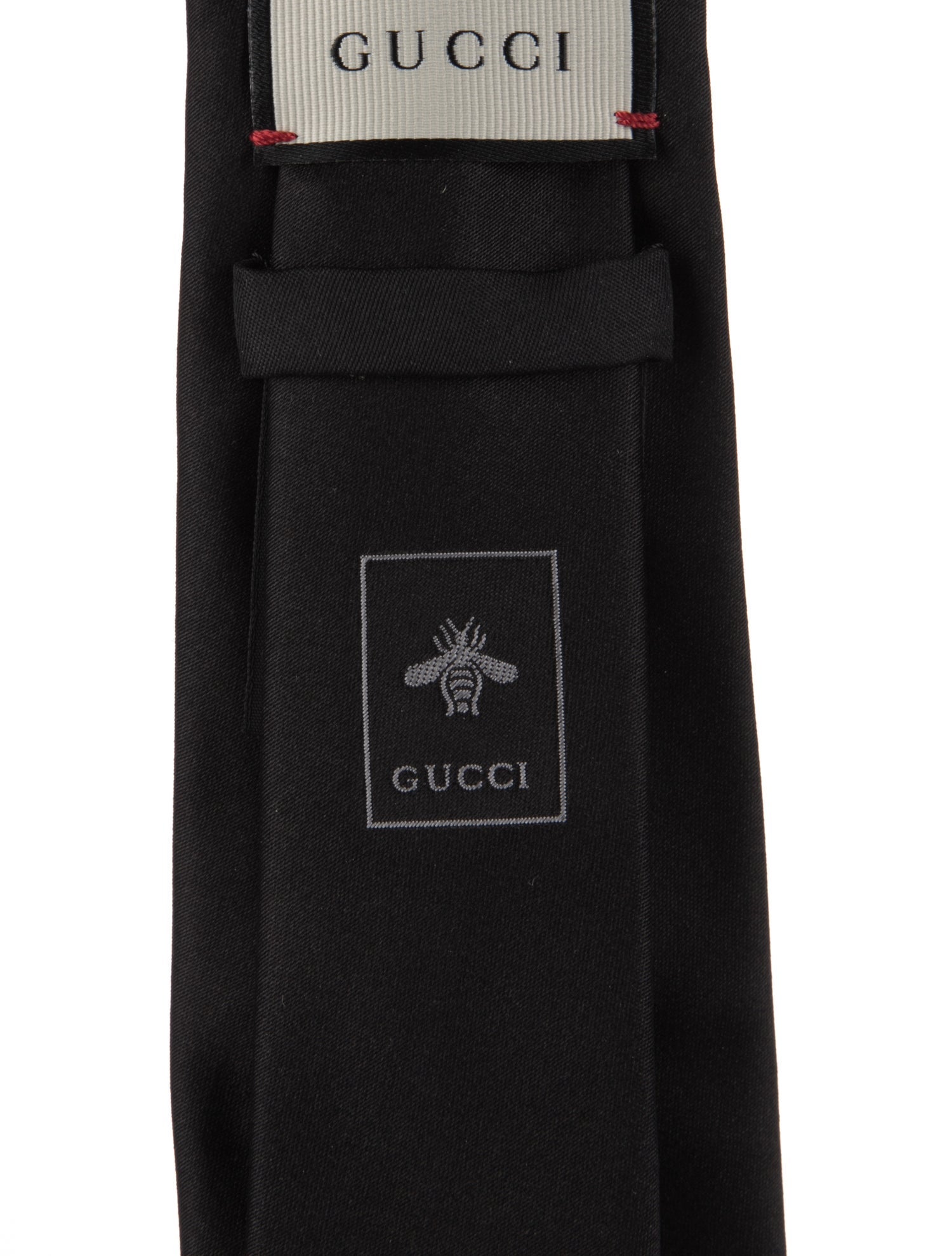 Gucci Logo Embellished Silk Tie w/Tags