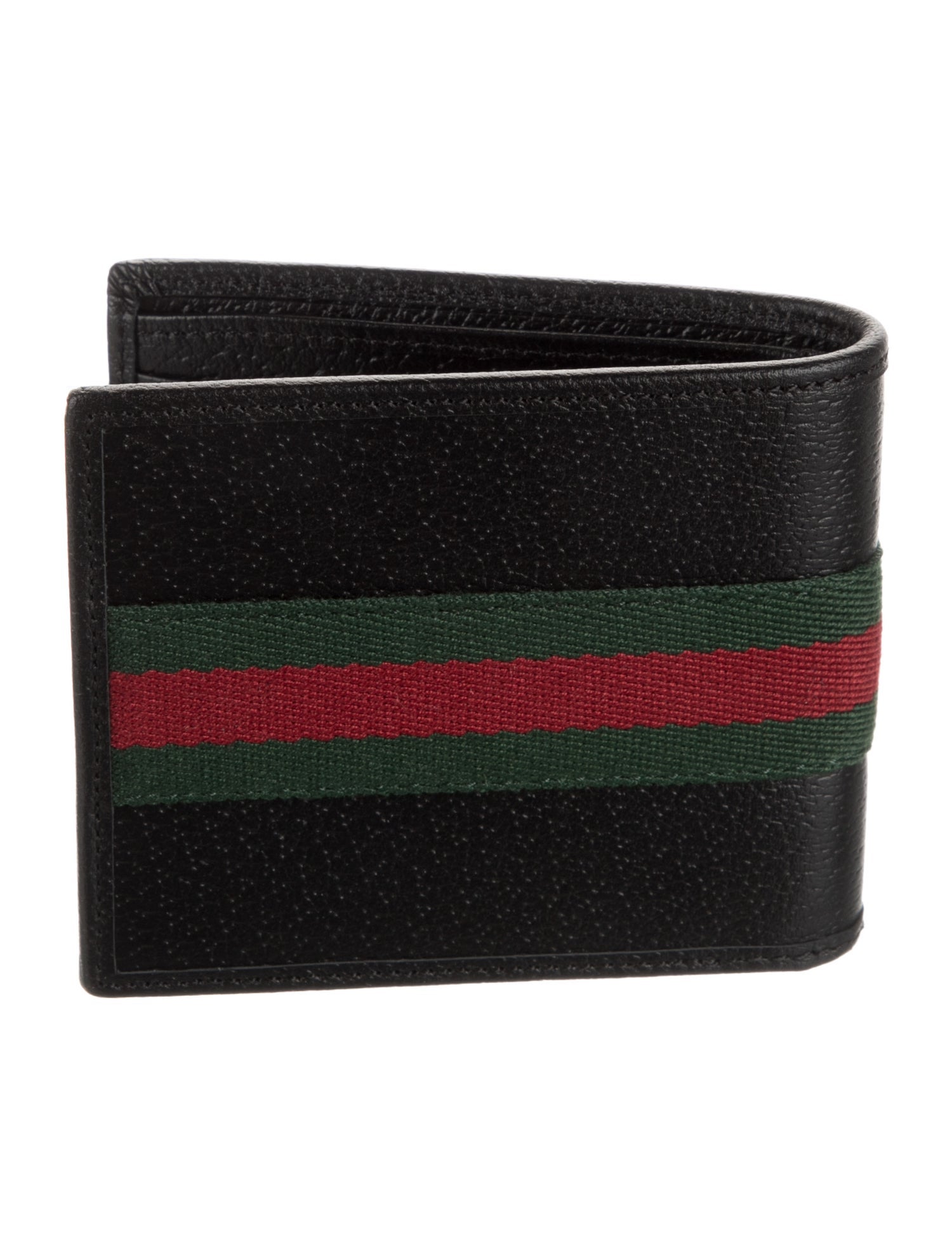 Gucci Web Accent Leather Bifold Wallet