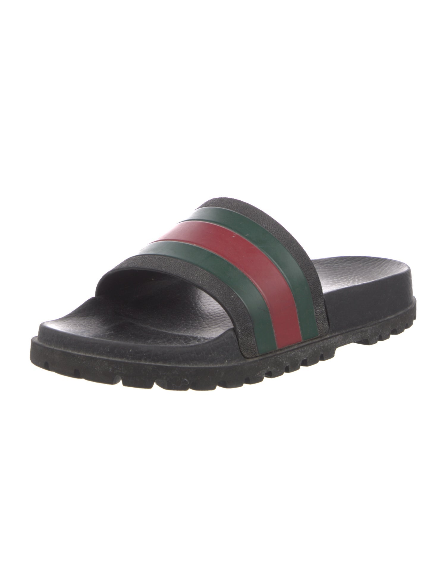 Gucci Web Accent Rubber Slides
