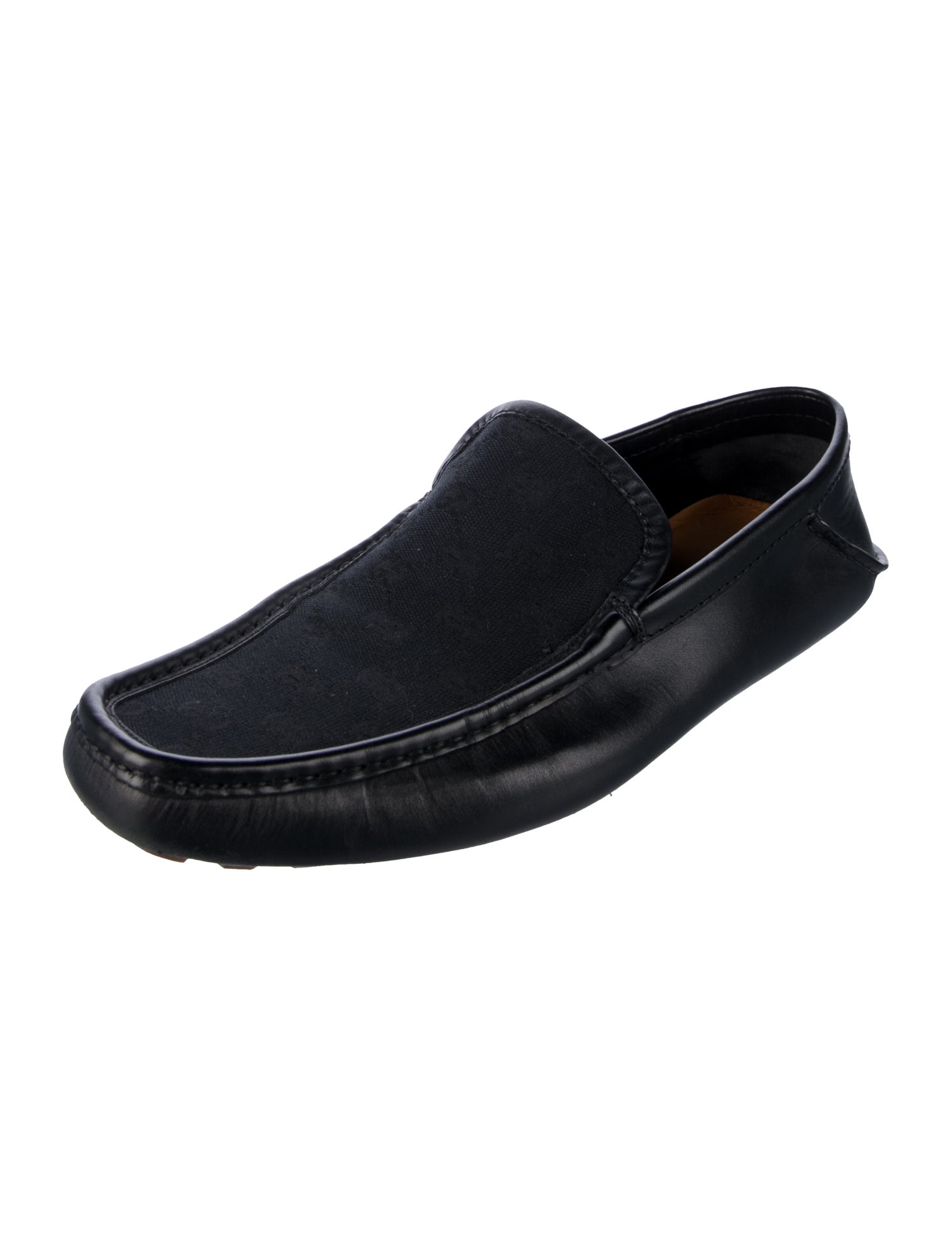 Gucci GG Canvas Leather Drivers