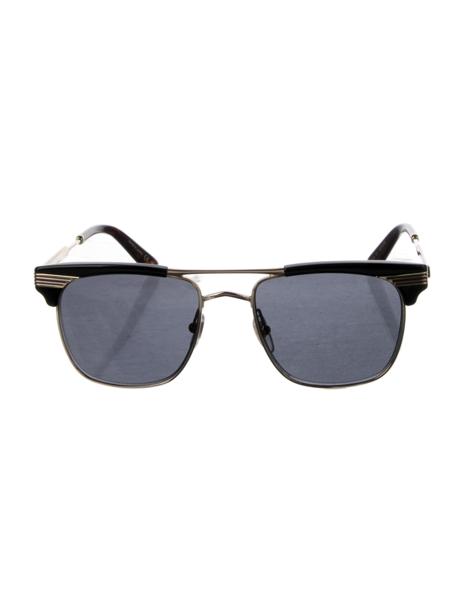 Gucci Web Accent Square Sunglasses