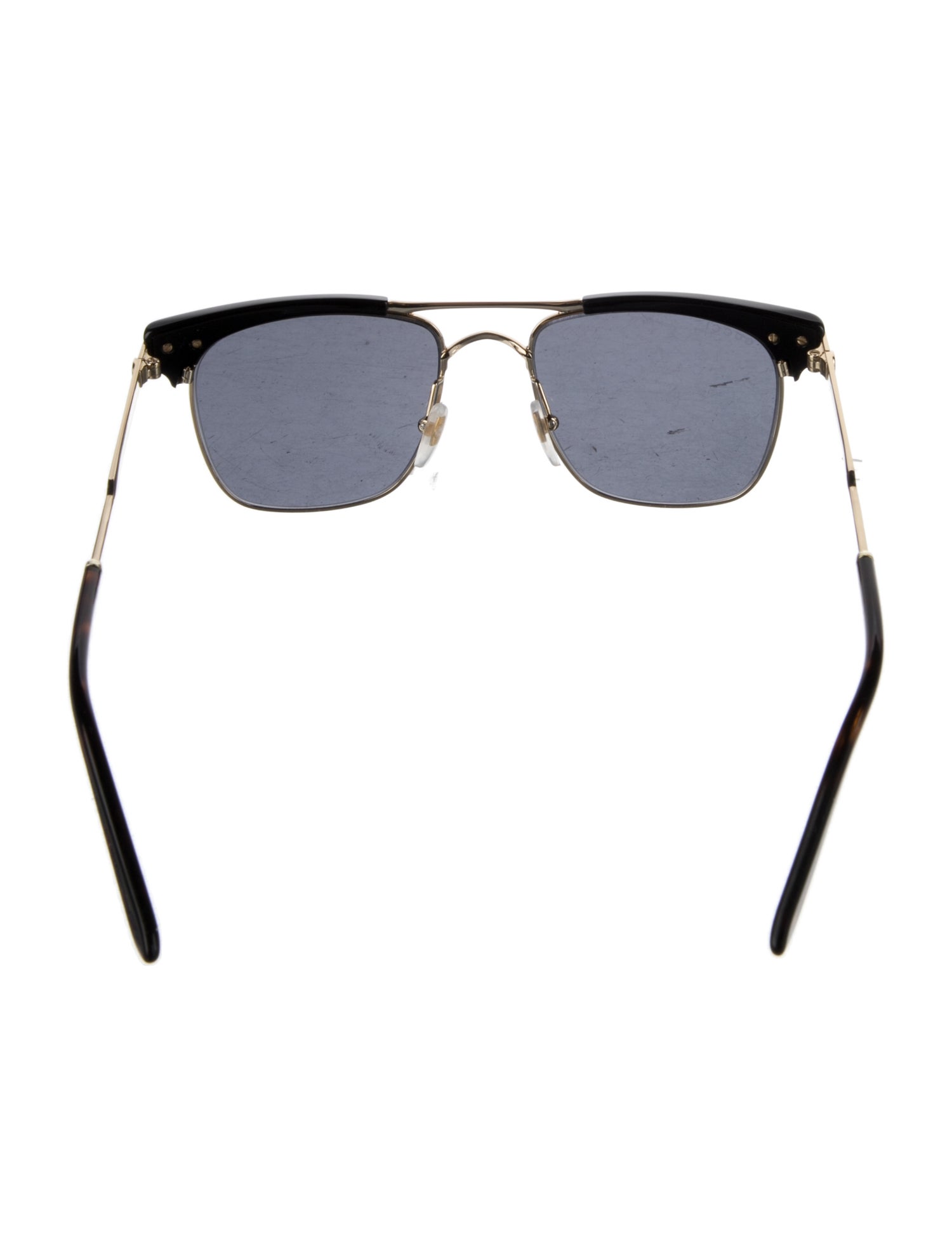 Gucci Web Accent Square Sunglasses
