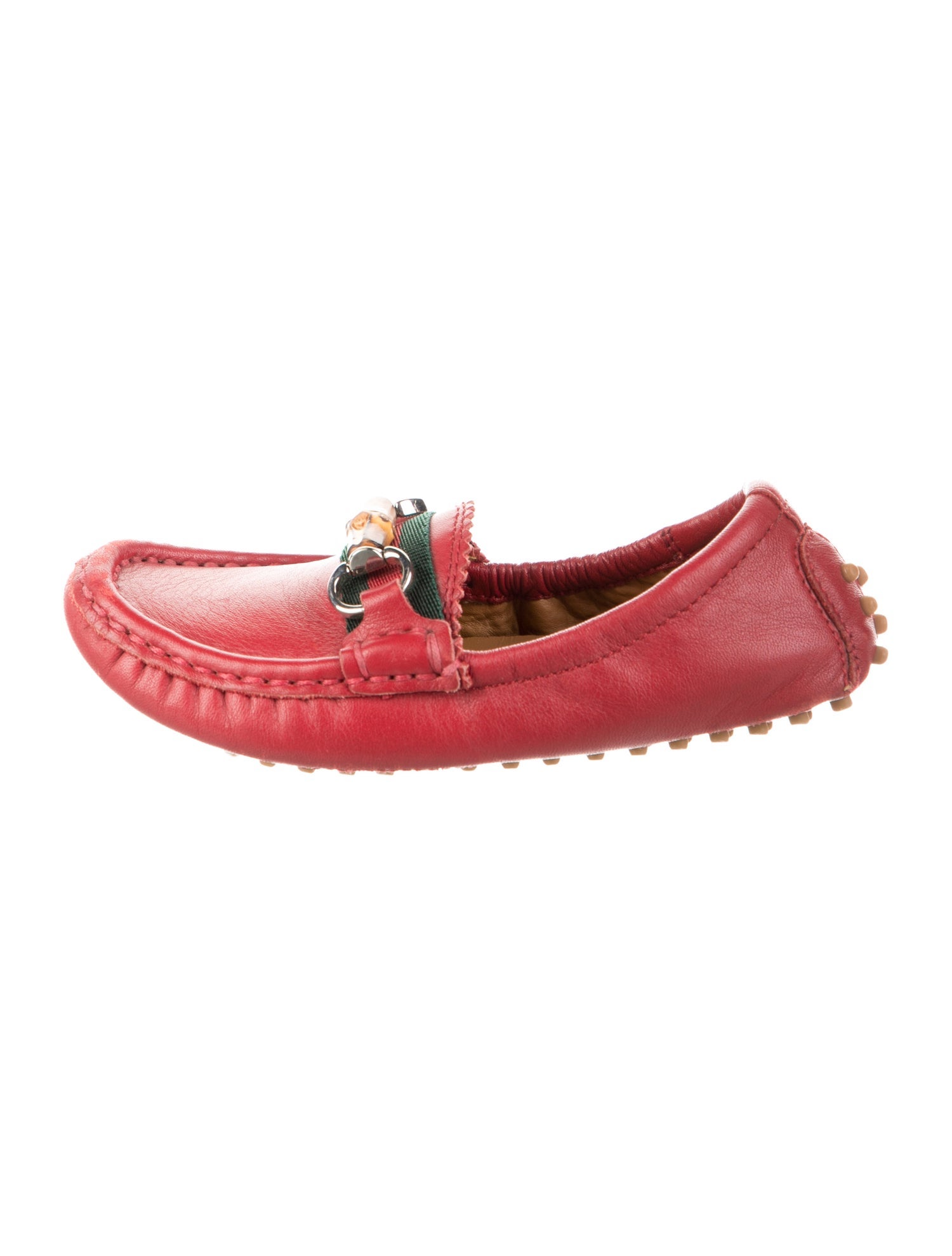 Gucci Girls' Web Accent Loafers