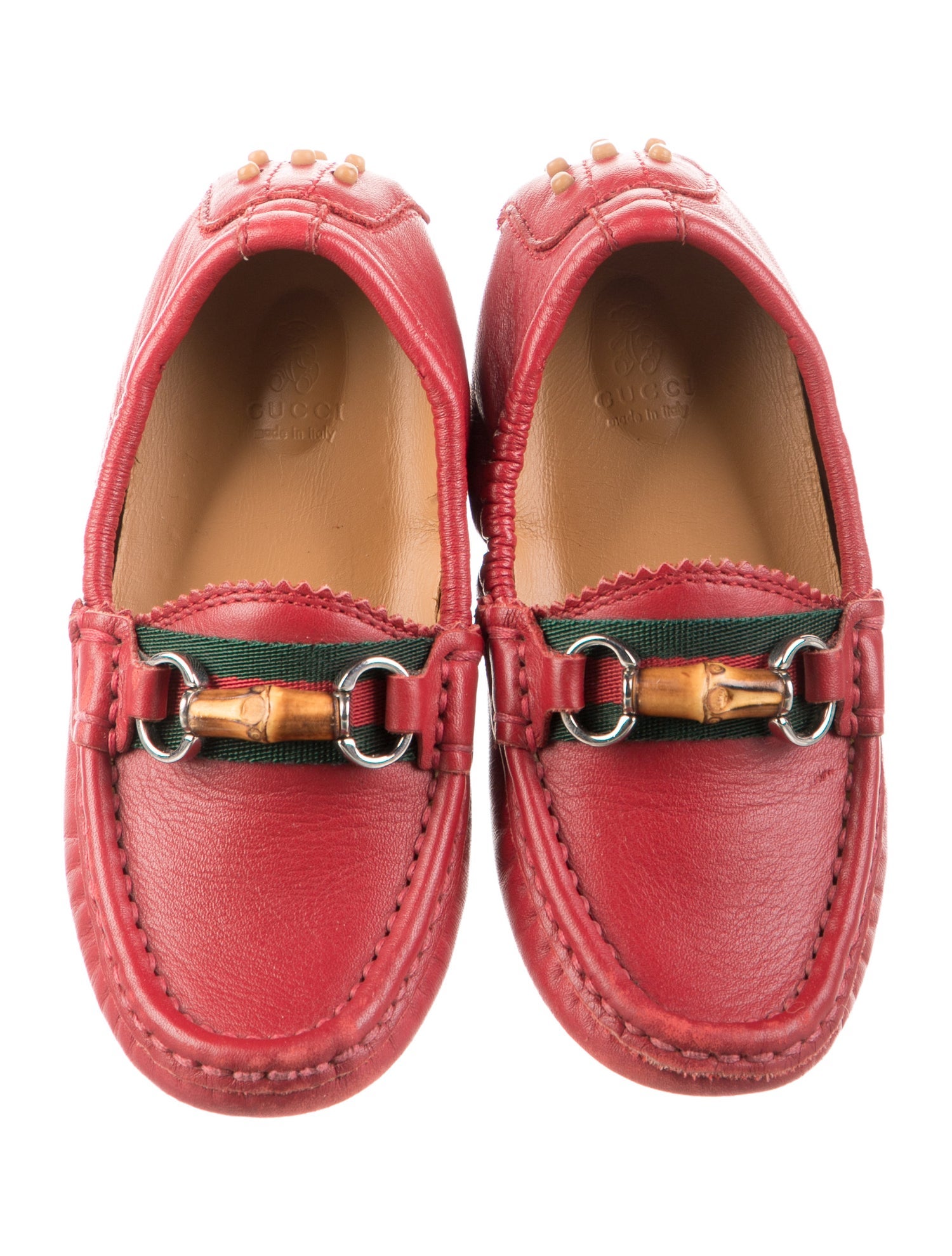 Gucci Girls' Web Accent Loafers